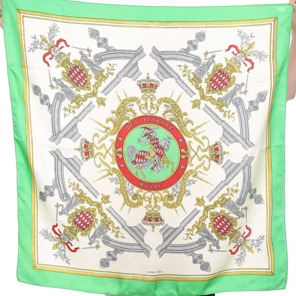 Hermès Deo Juvante Monaco Silk Scarf Quite Rare