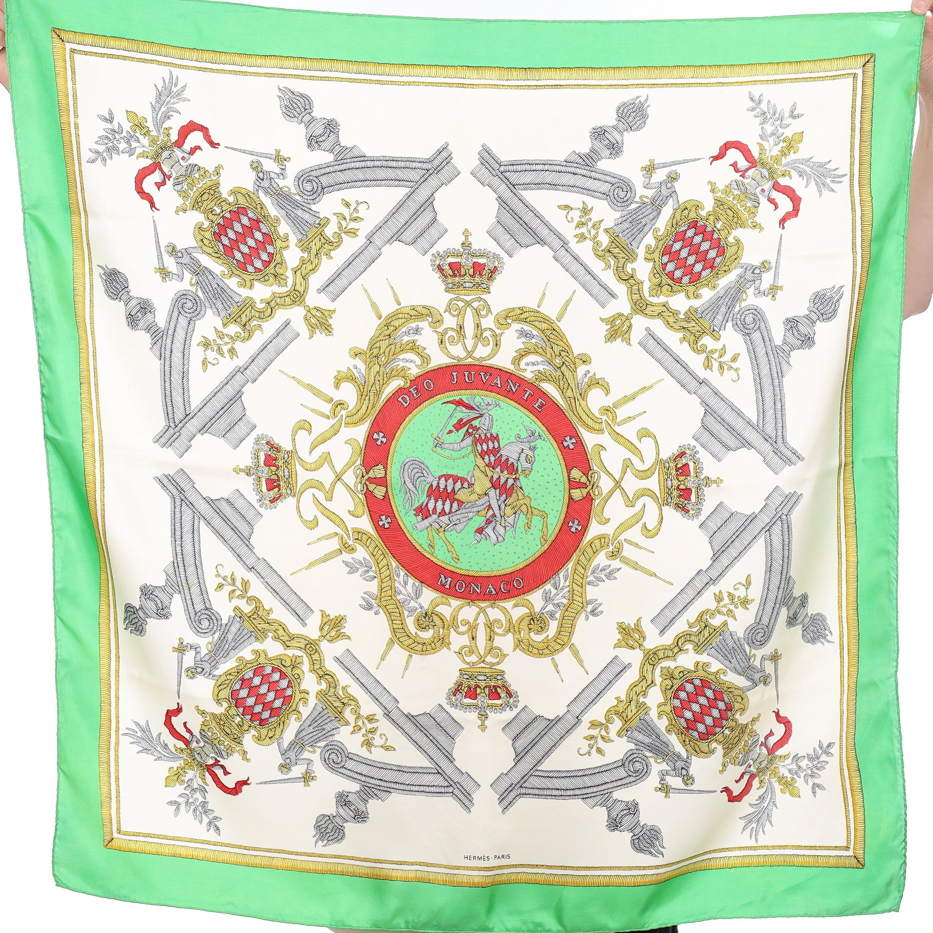 Hermès Deo Juvante Monaco Silk Scarf Quite Rare