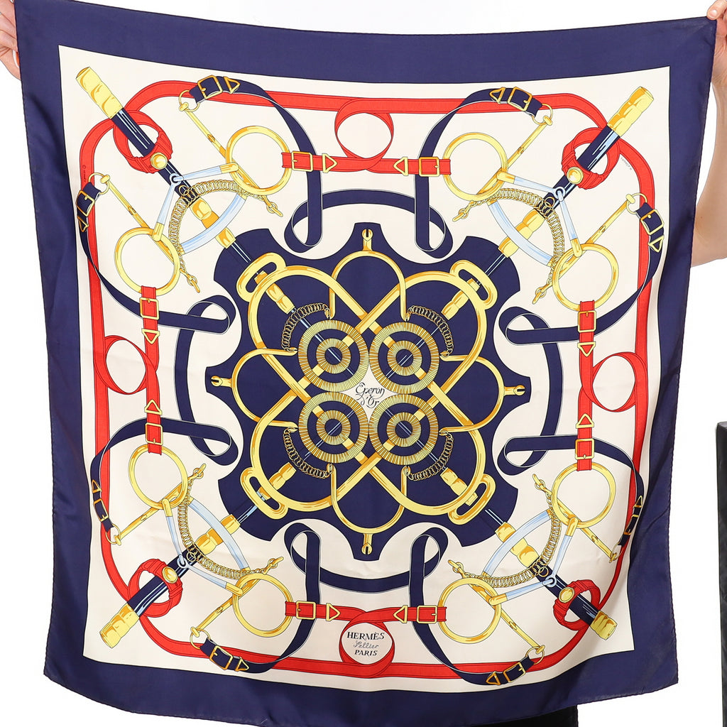 Hermès Eperon D'or Silk Scarf