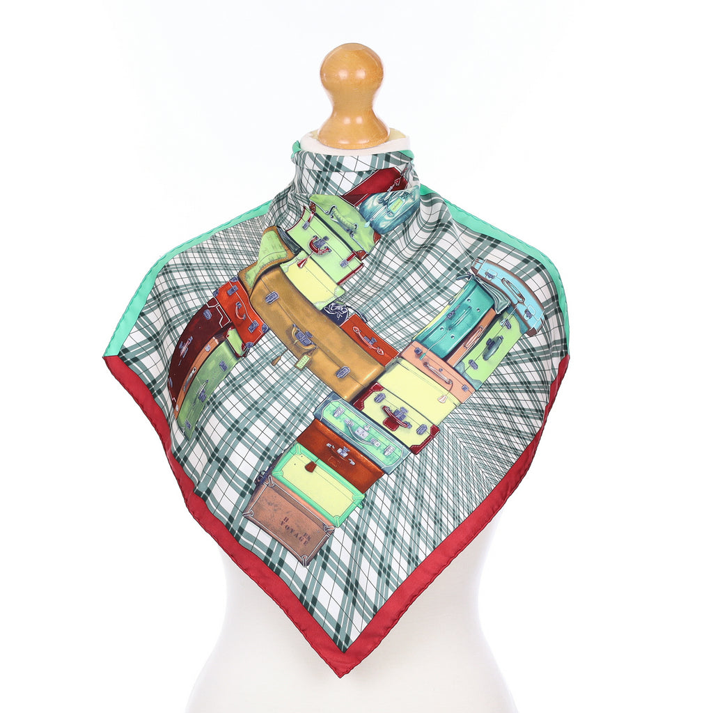 Hermès H en Voyage Nano Silk Scarf Quite Rare