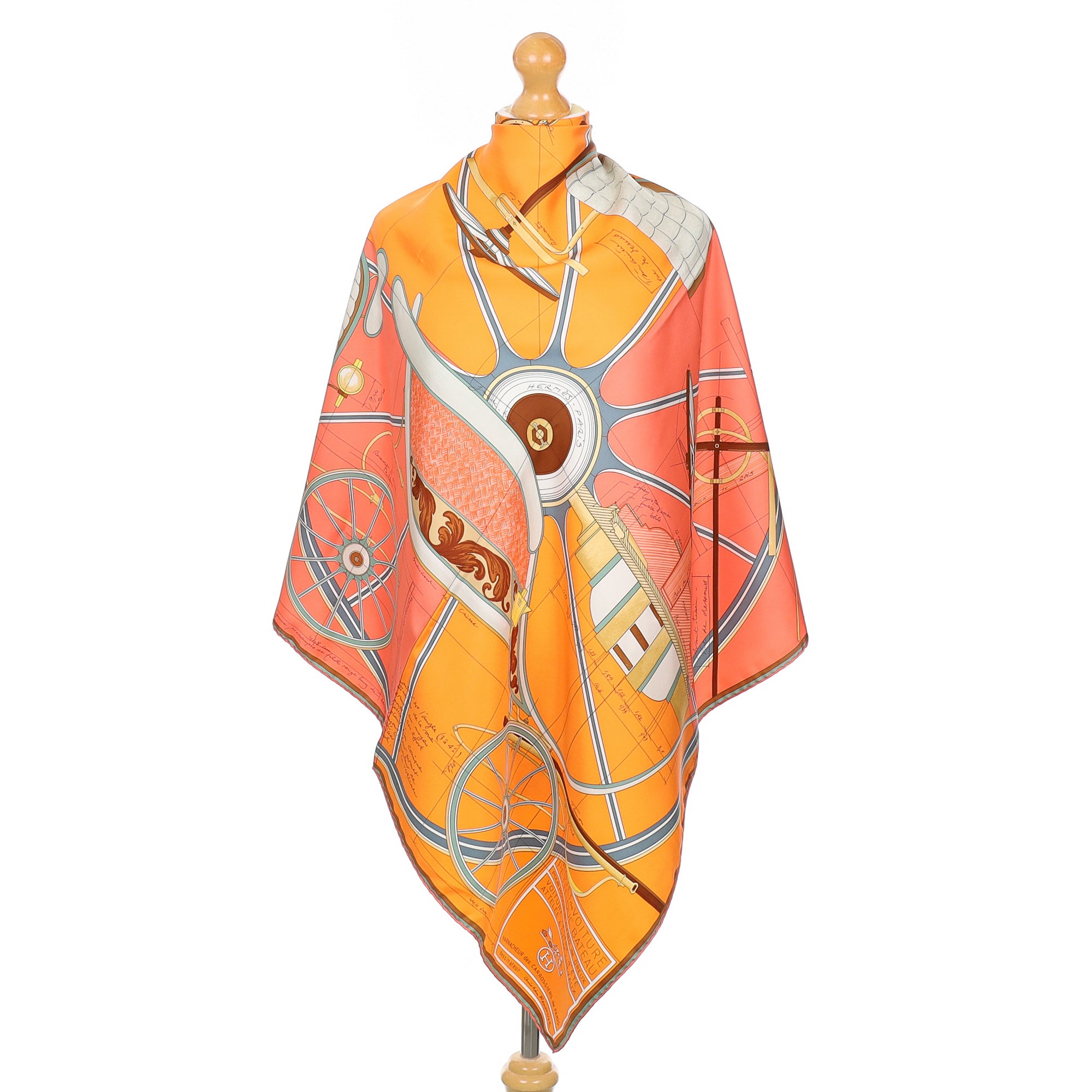 Hermès Petit Duc Silk Scarf Quite Rare