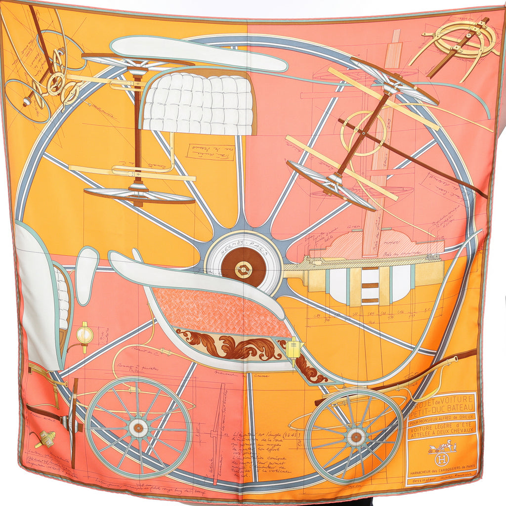 Hermès Petit Duc Silk Scarf Quite Rare