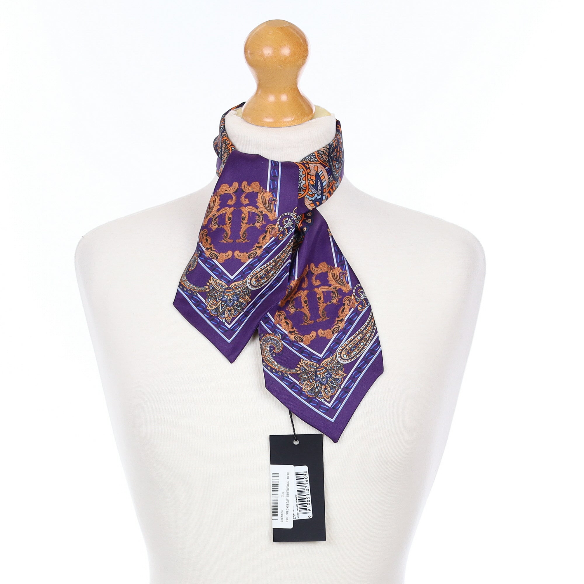 Brand New Philippe Plein Silk Scarf