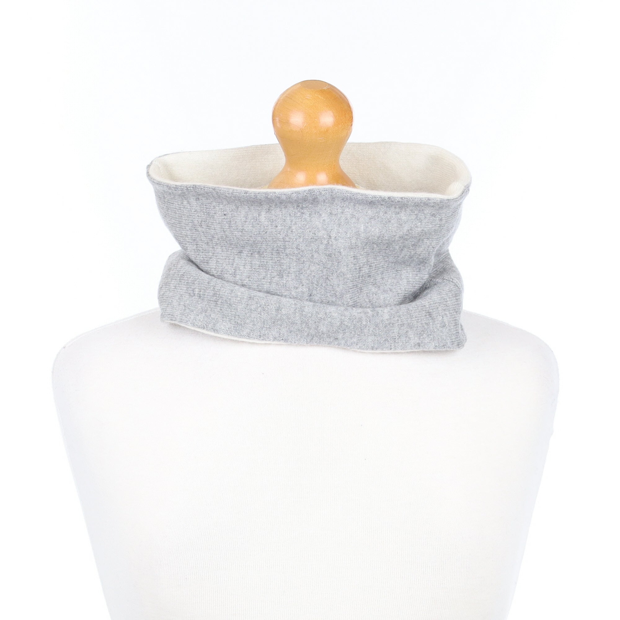 Grey and Cream Neck Warmer