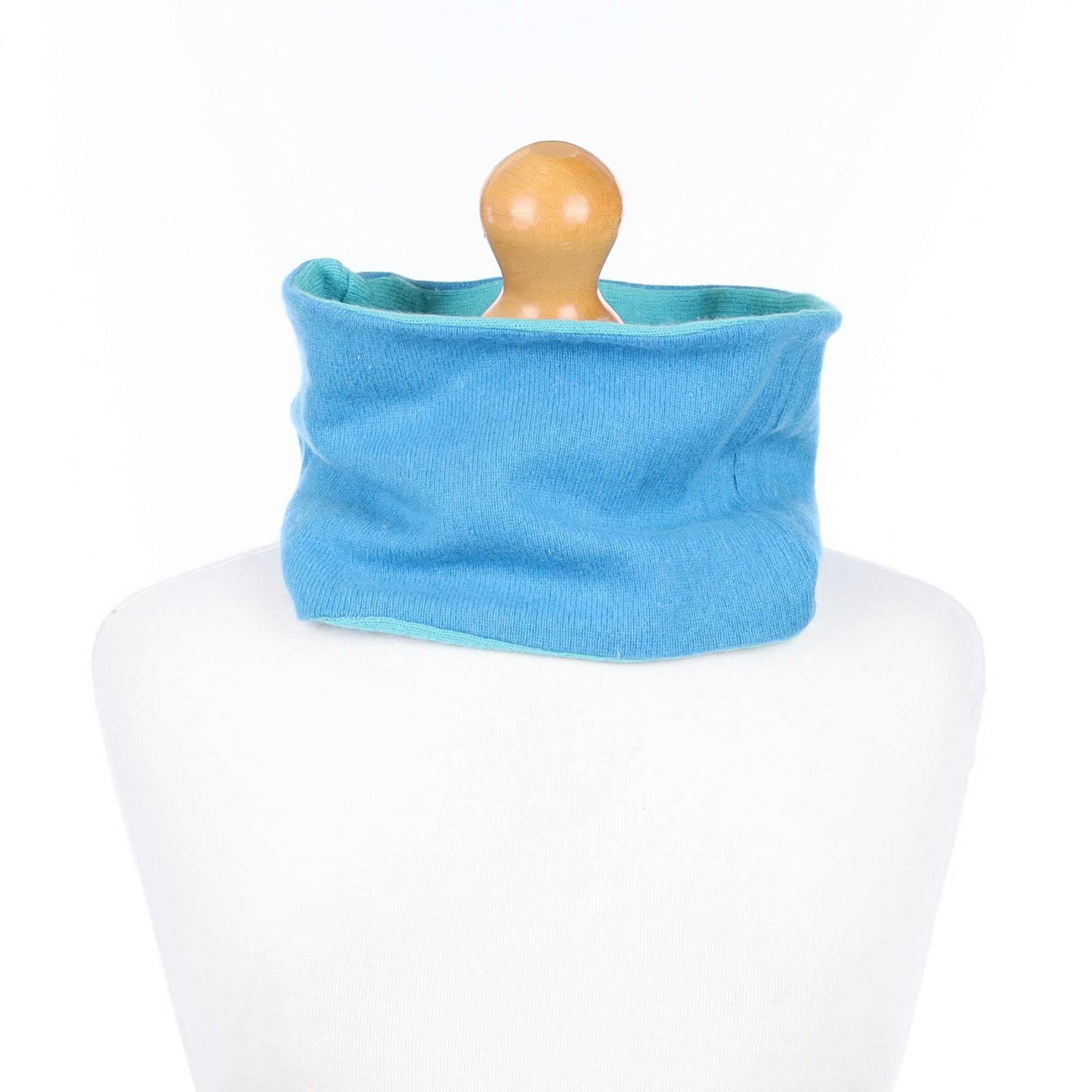 Cornflower Blue and Aqua Neck Warmer