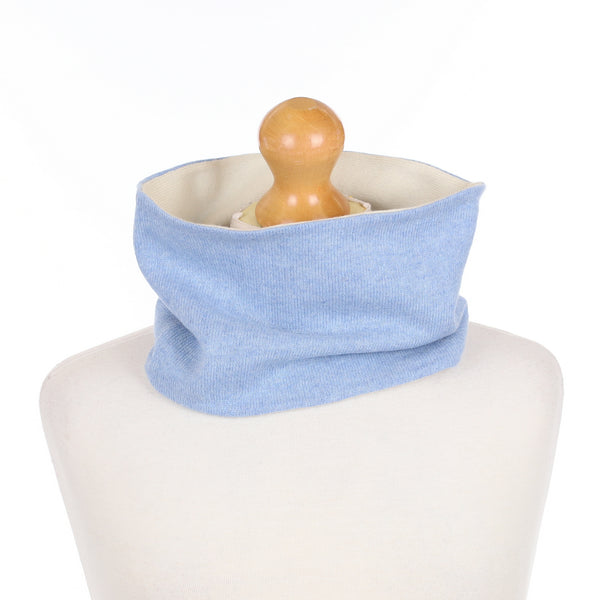 Men’s Sky Blue and Cream Neck Warmer