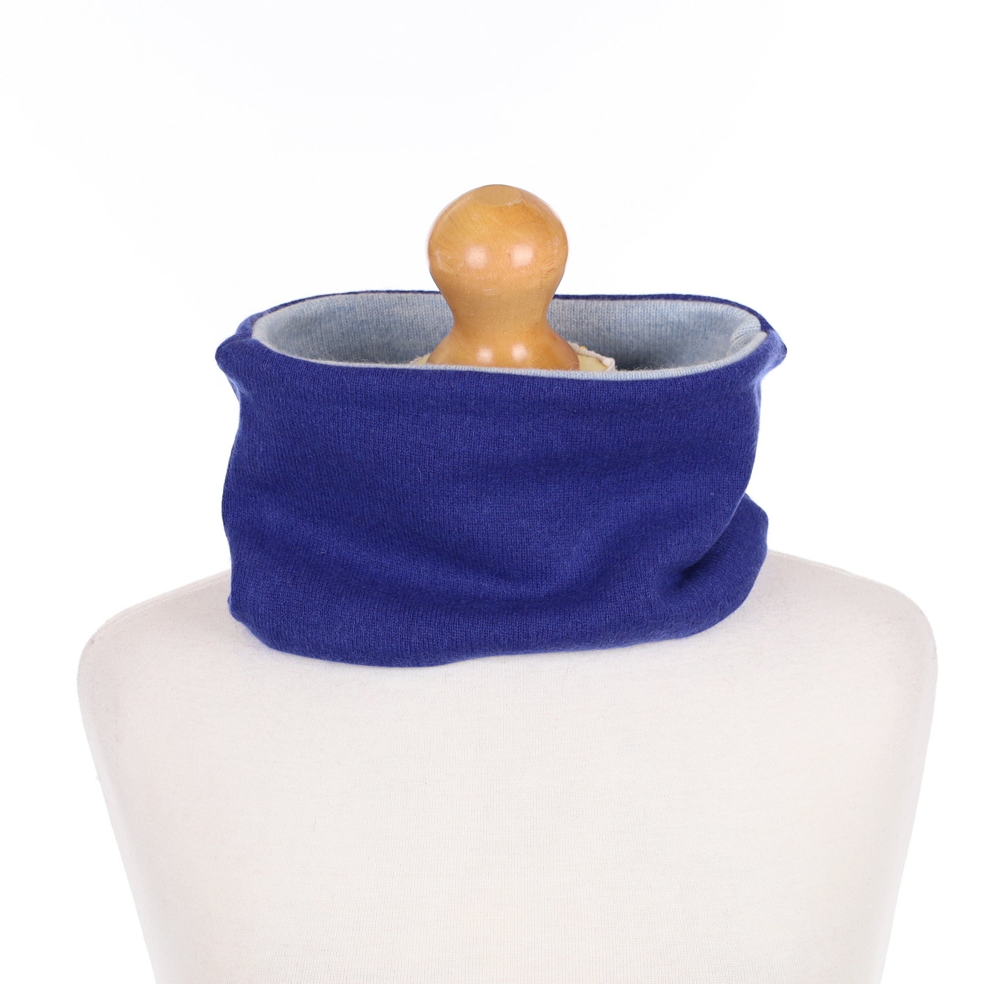 Indigo and Powder Blue Neck Warmer