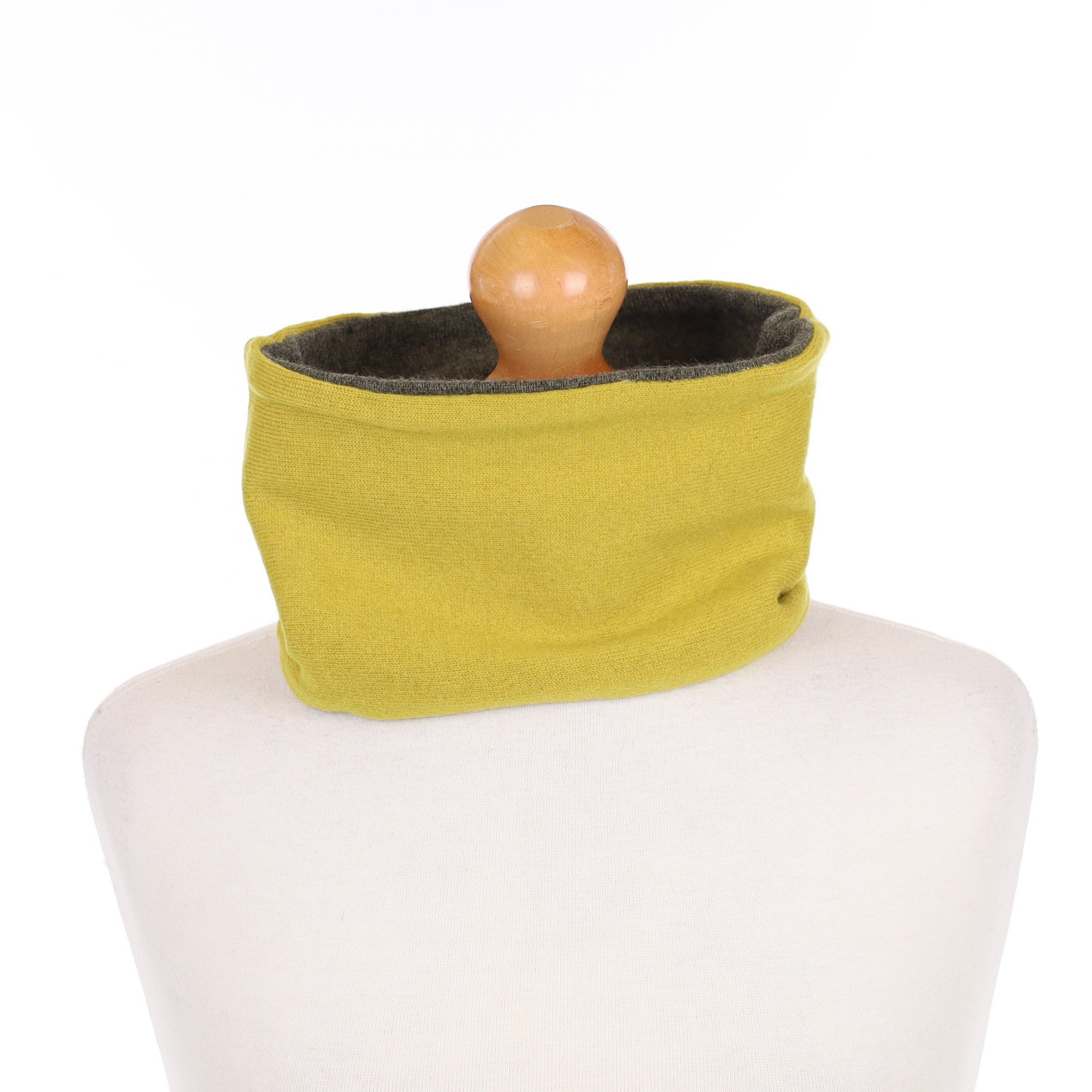 Green and Slate Grey Neck Warmer