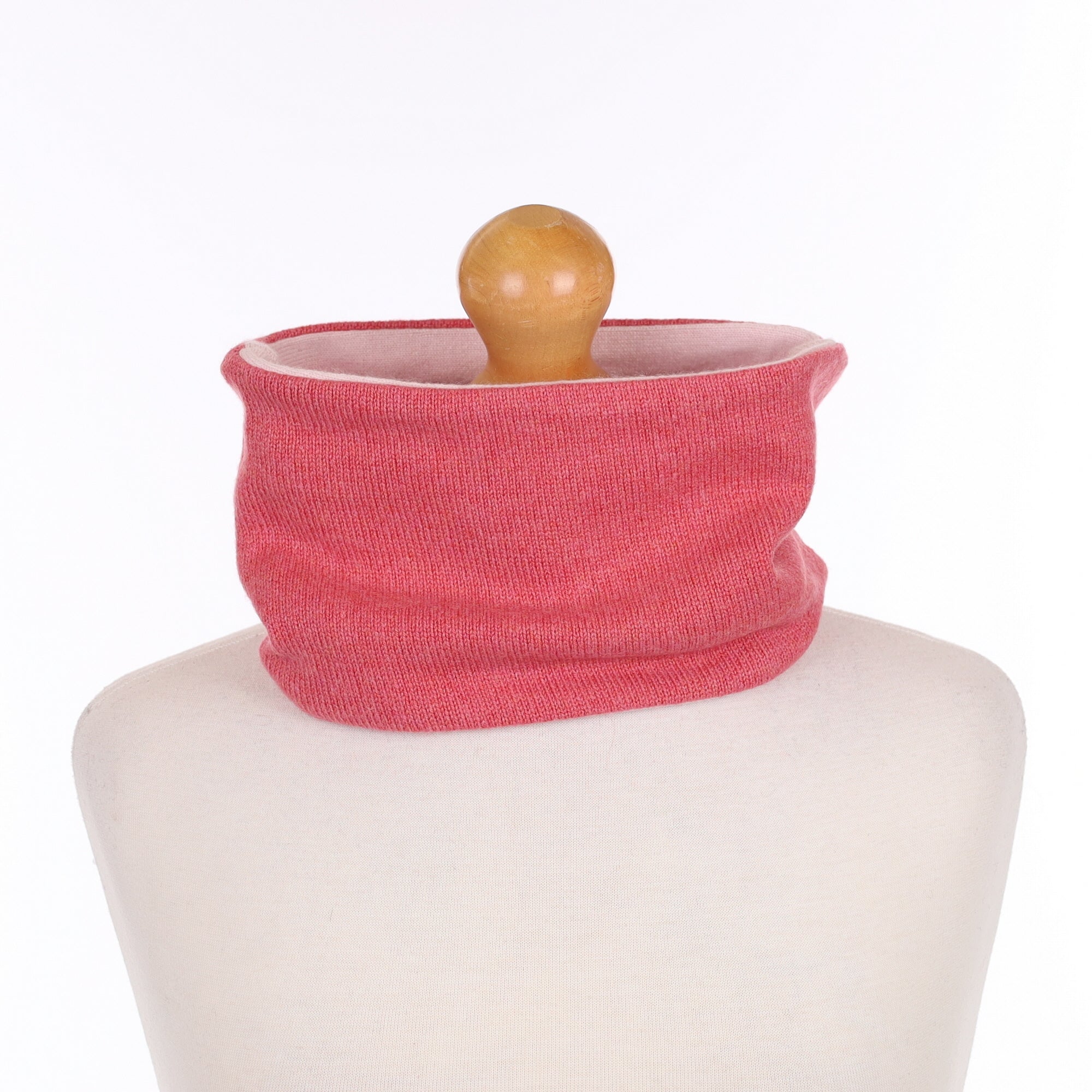 Flamingo Pink and Shell Pink Neck Warmer