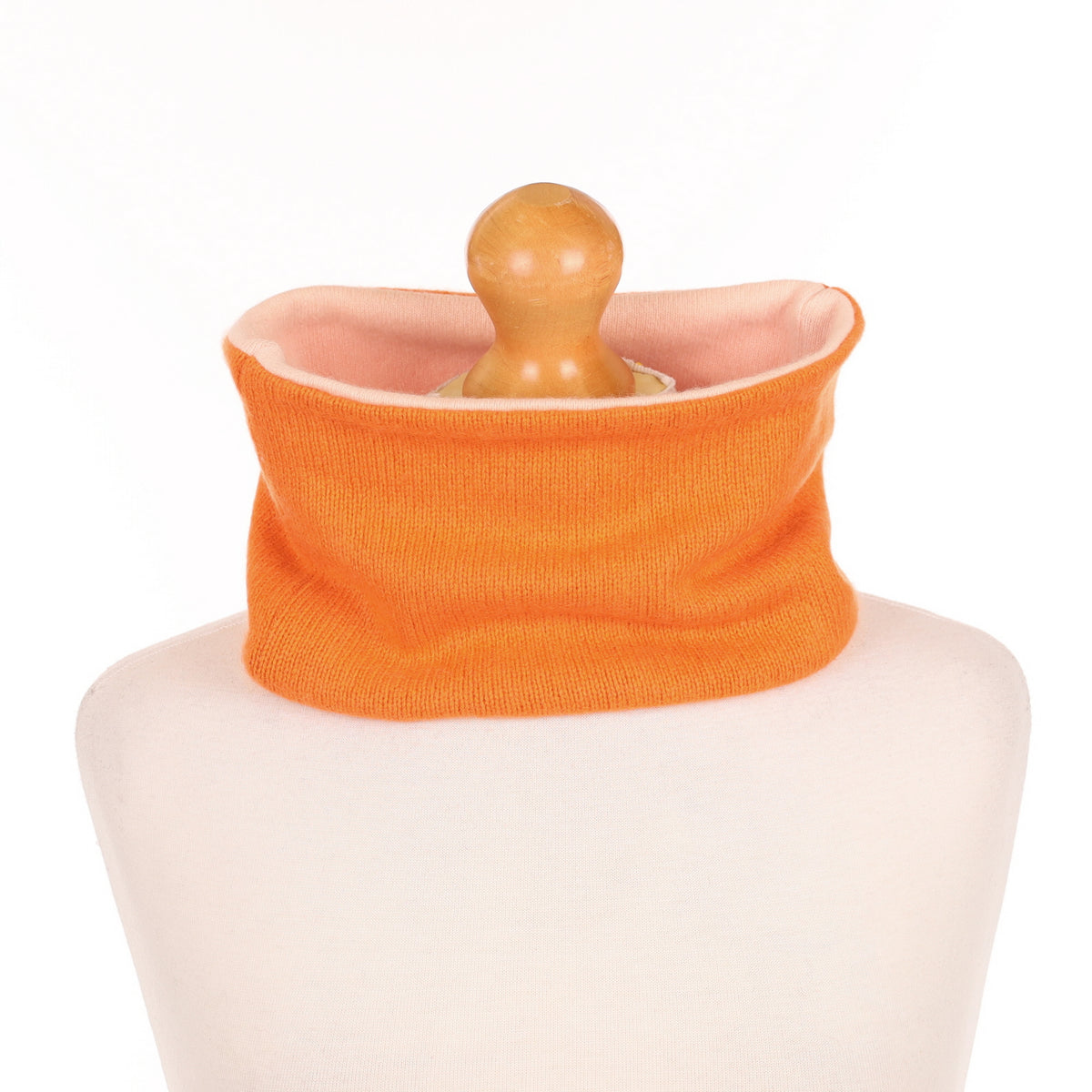 Orange and Nude Pink Neck Warmer