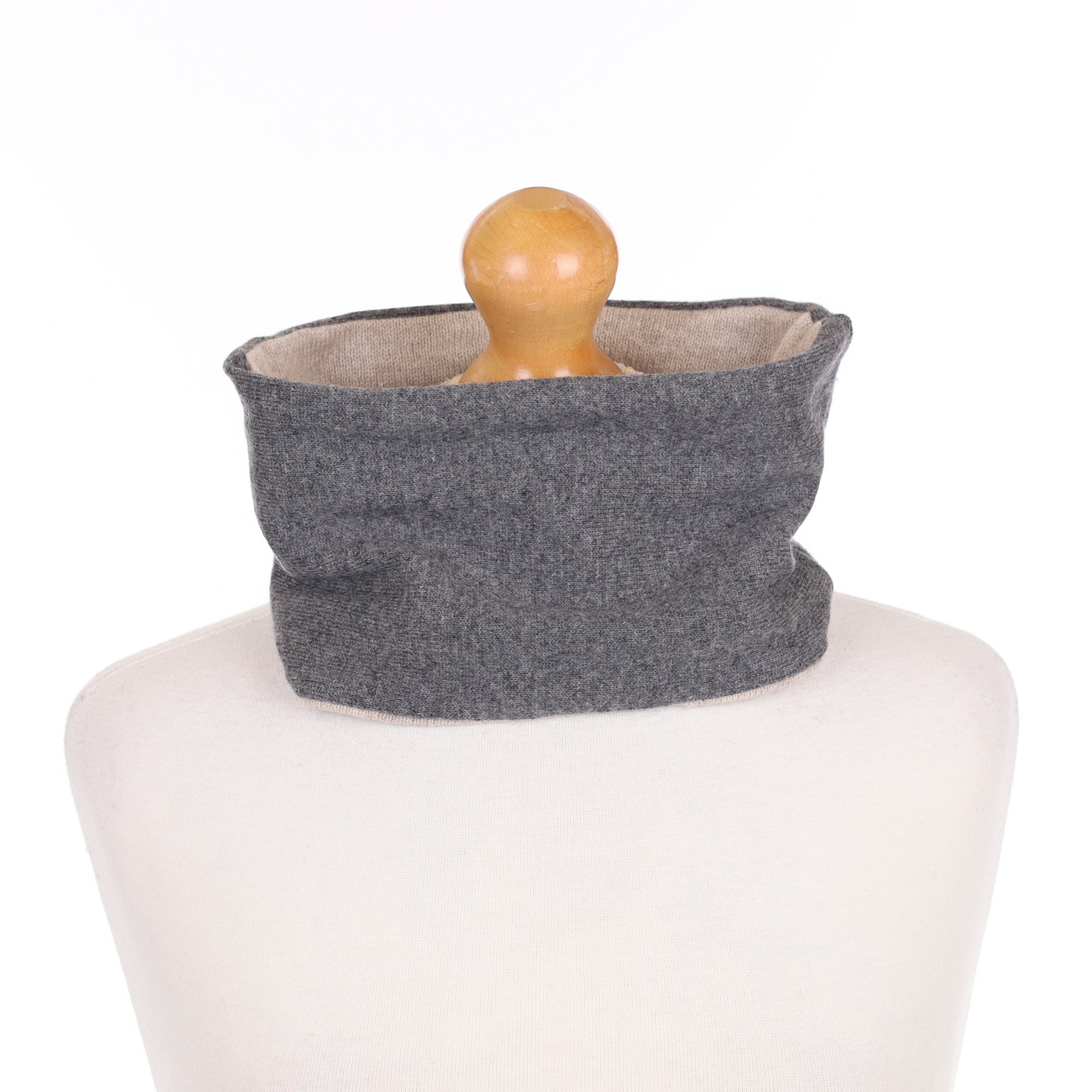 Slate Grey and Fawn Neck Warmer