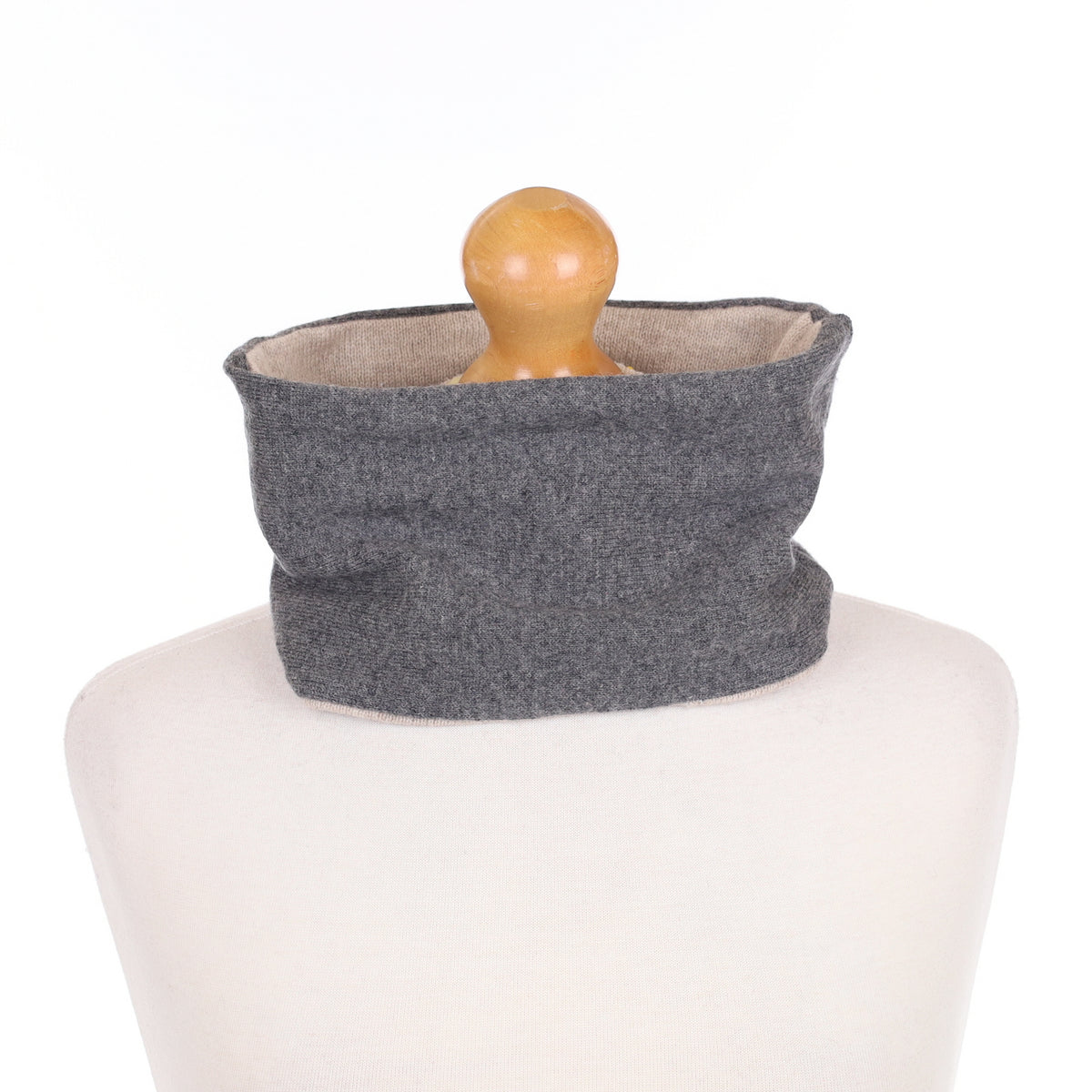 Slate Grey and Fawn Neck Warmer