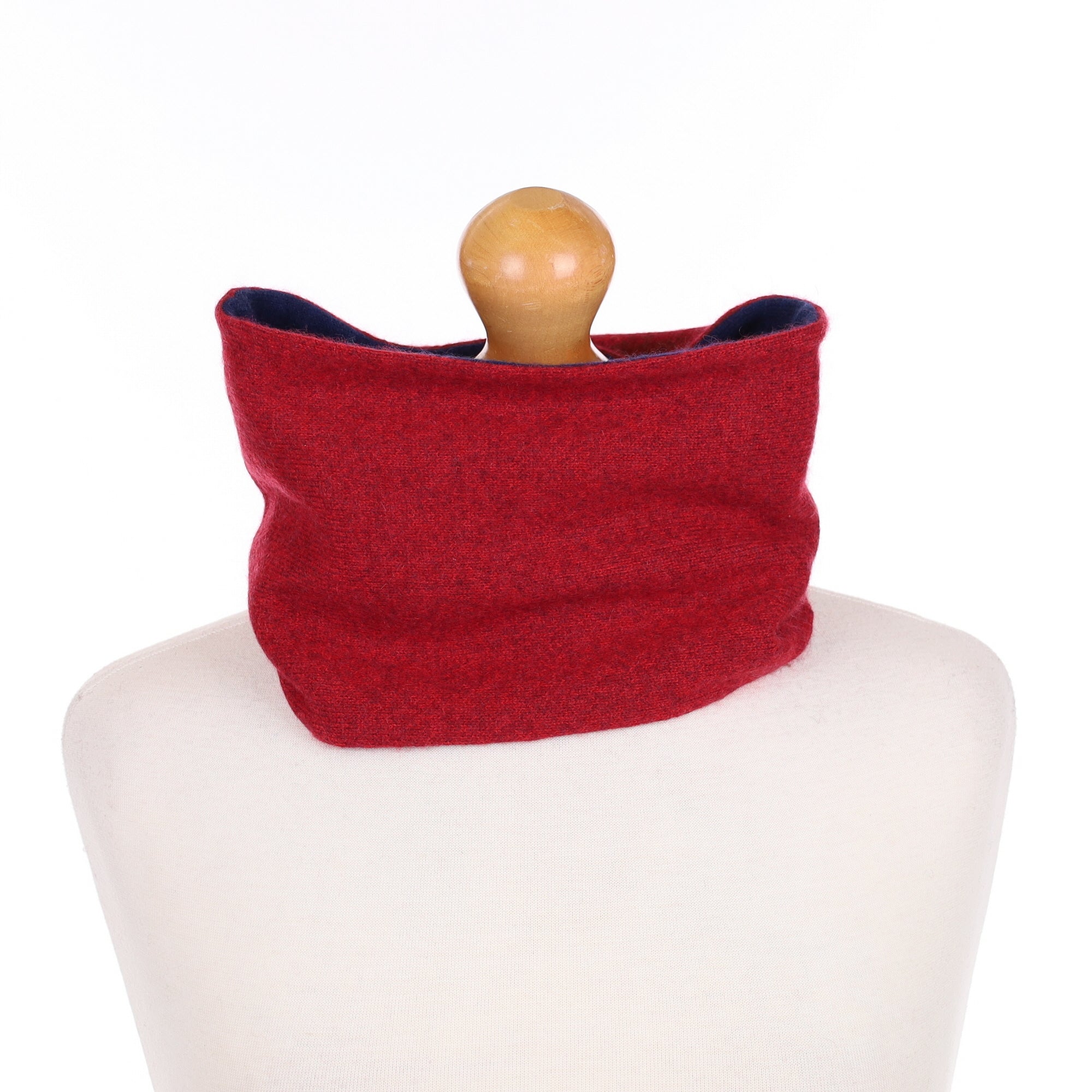 Men’s Red Marl and Navy Neck Warmer
