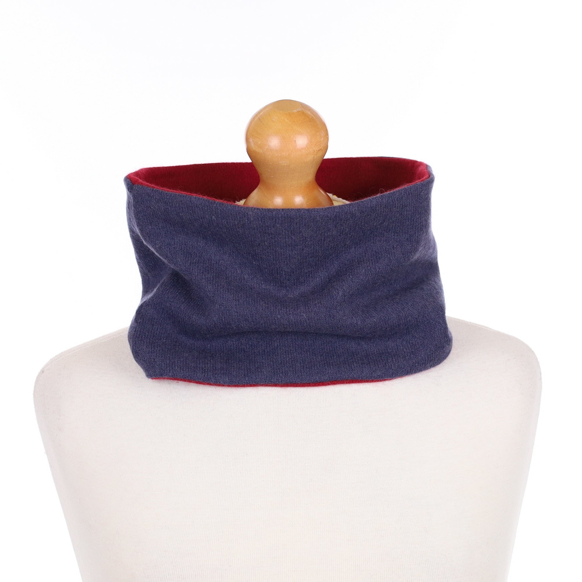 Navy and Red Neck Warmer