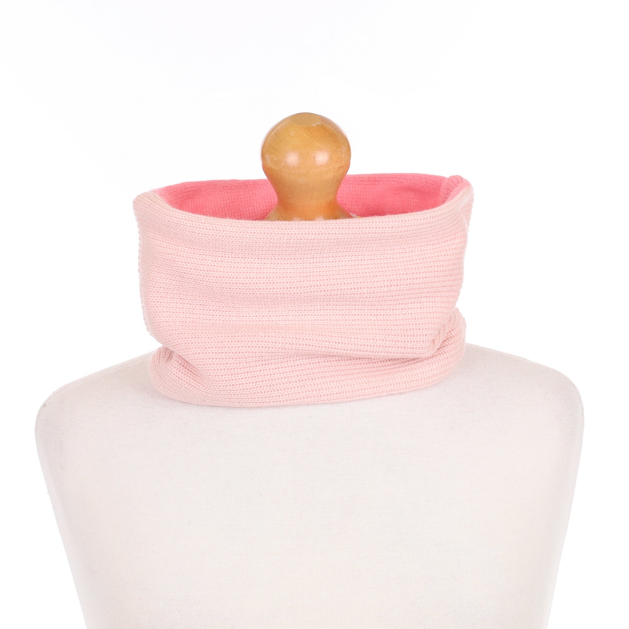 Two Toned Pink Textured Neck Warmer