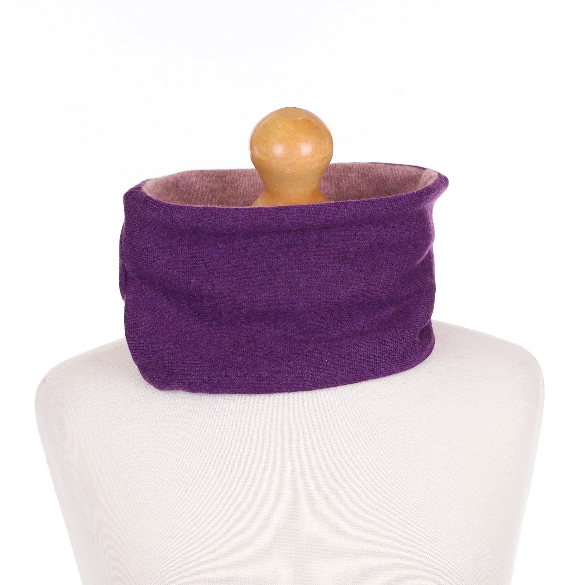 Blueberry and Heather Purple Neck Warmer