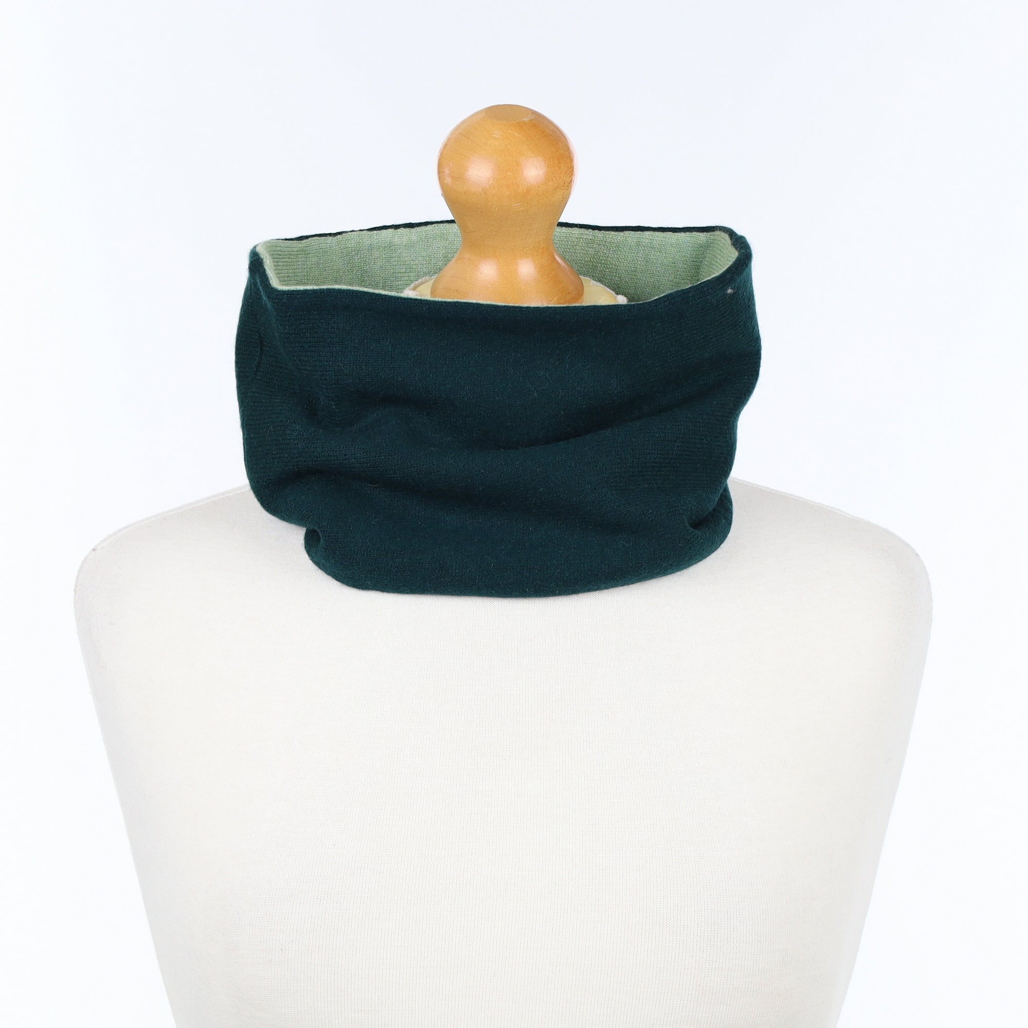 Teal and Seafoam Green Neck Warmer