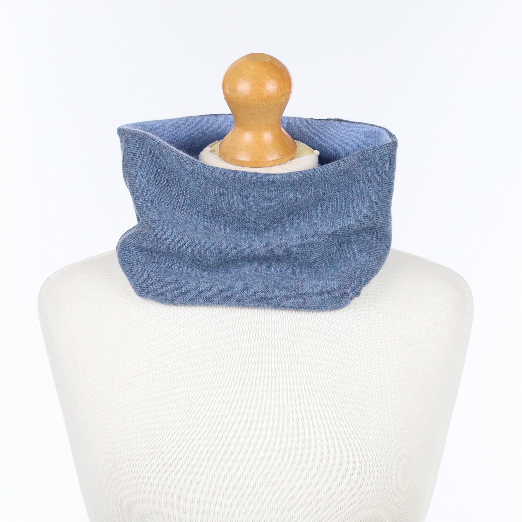 Two Toned Denim Blue Neck Warmer
