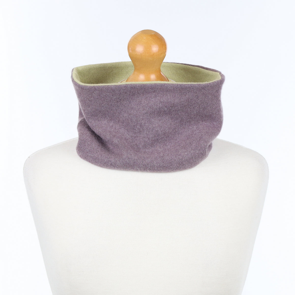 Lavender and Green Neck Warmer