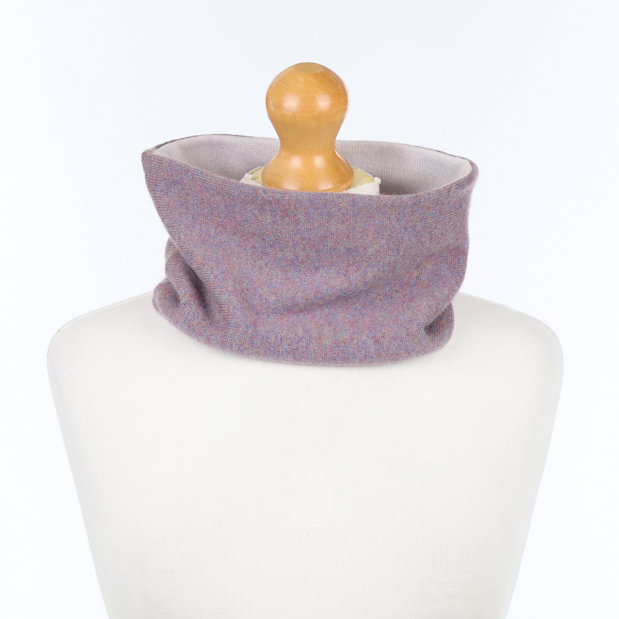 Purple Fleck and Grey Neck Warmer