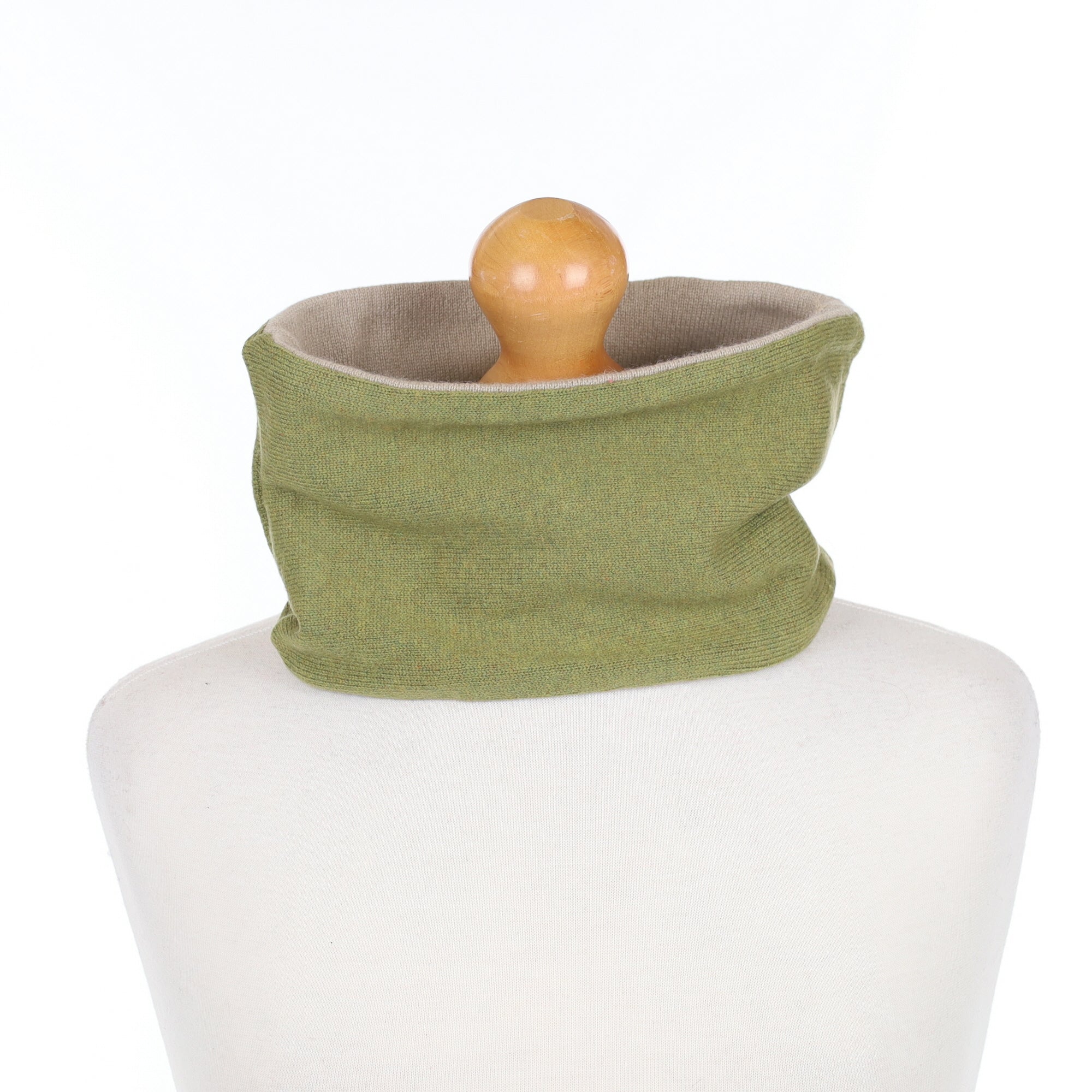 Basil Green and Fawn Neck Warmer