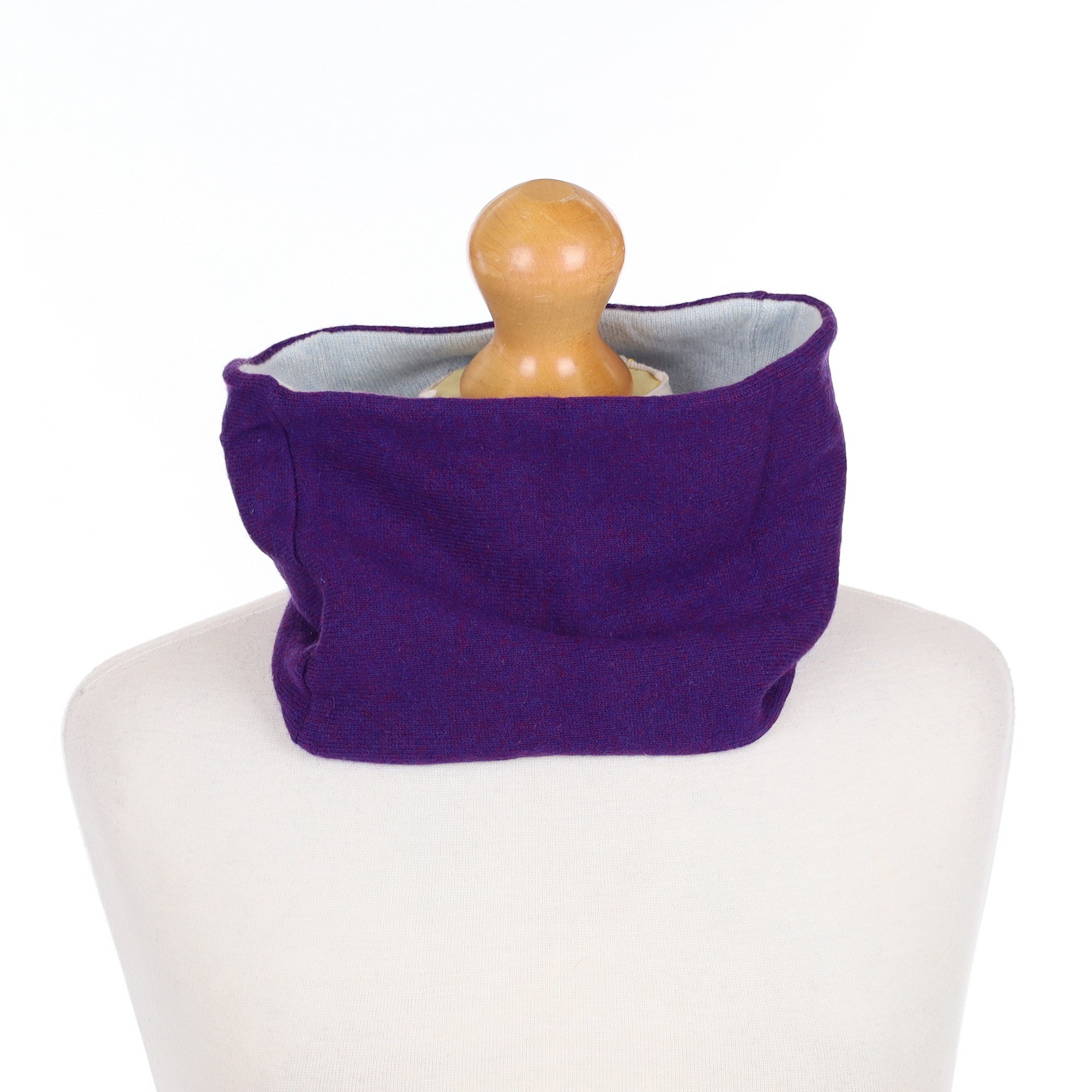 Vivid Purple and Ice Blue Neck Warmer