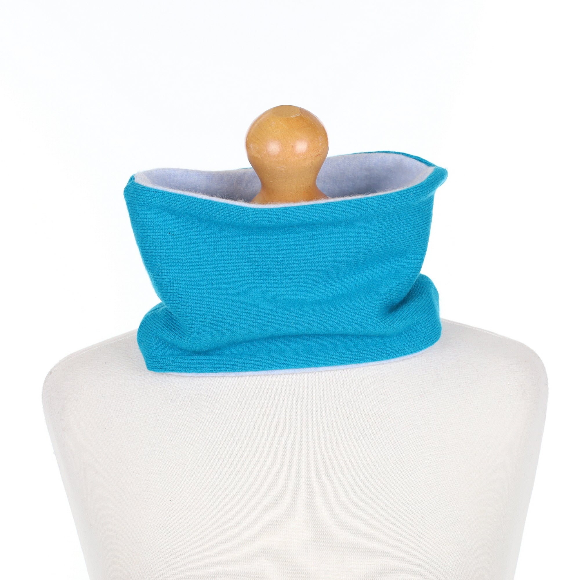 Turquoise and Sky Blue Neck Warmer