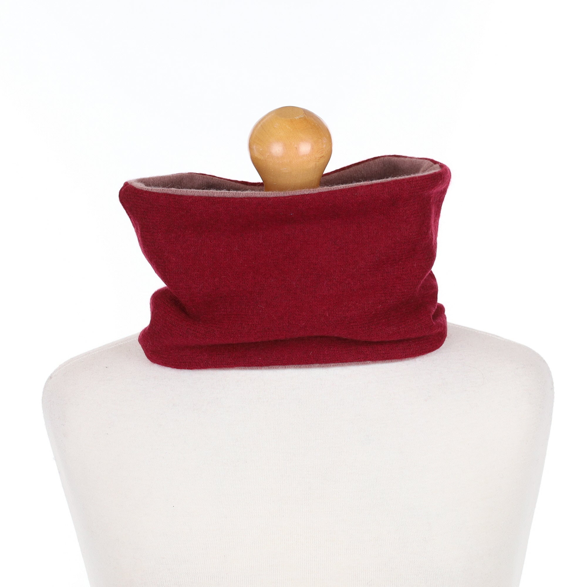Red and Mauve Neck Warmer