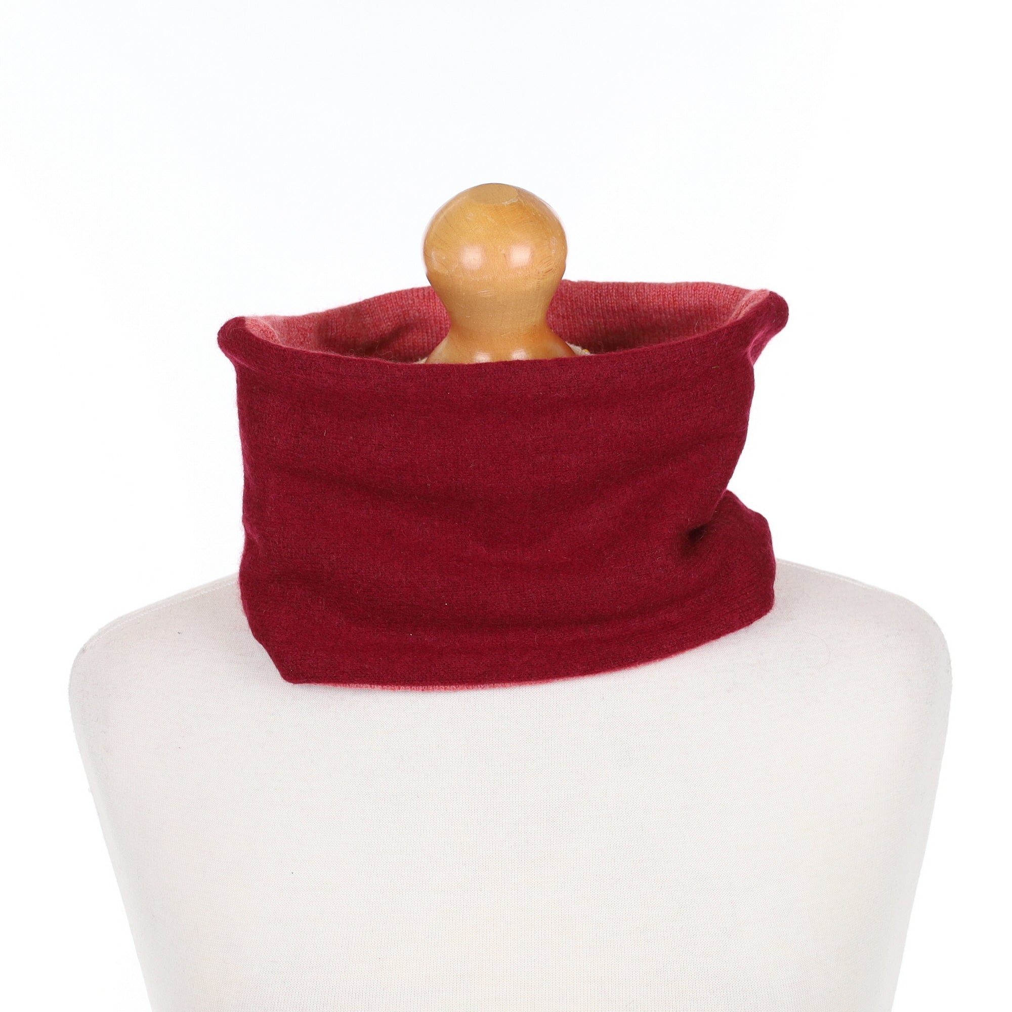 Cherry and Strawberry Red Neck Warmer