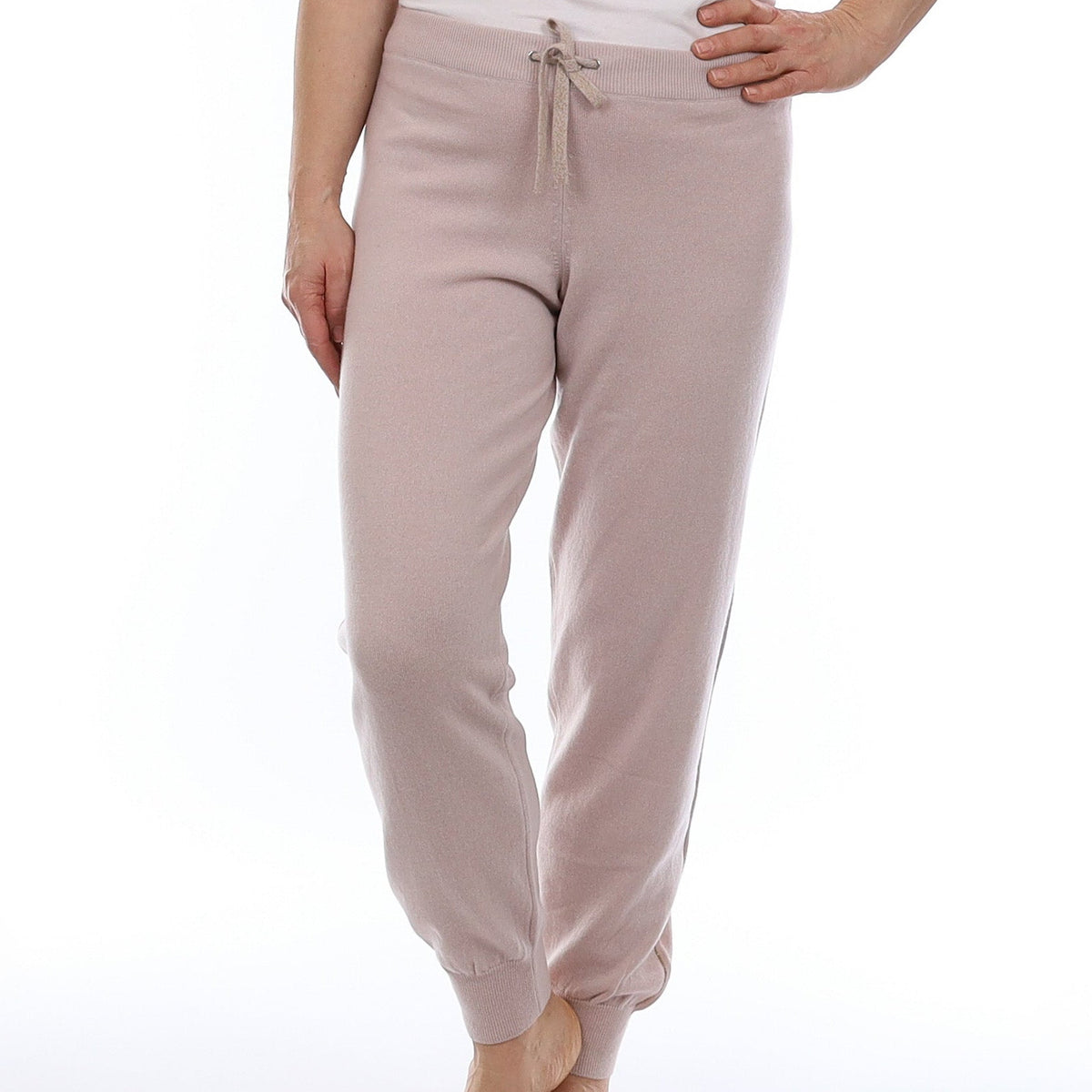 Brand New Scottish Pale Dusky Pink Cashmere Lounge Pants Medium