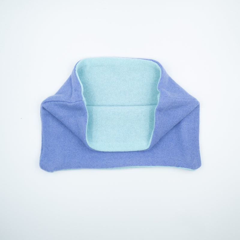 Periwinkle Blue and Aqua Neck Warmer