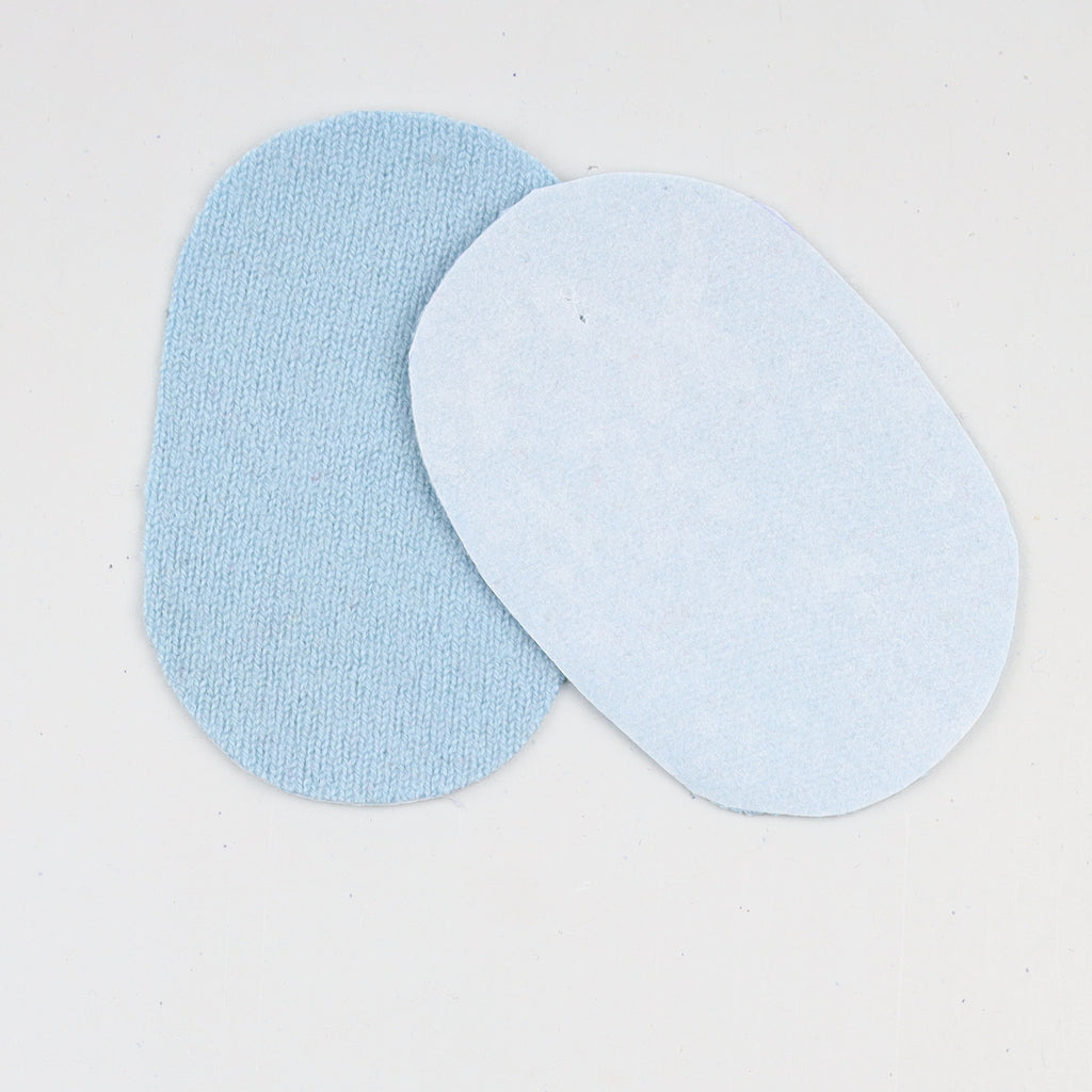 Baby Blue Elbow Patches for Machine Use - Large