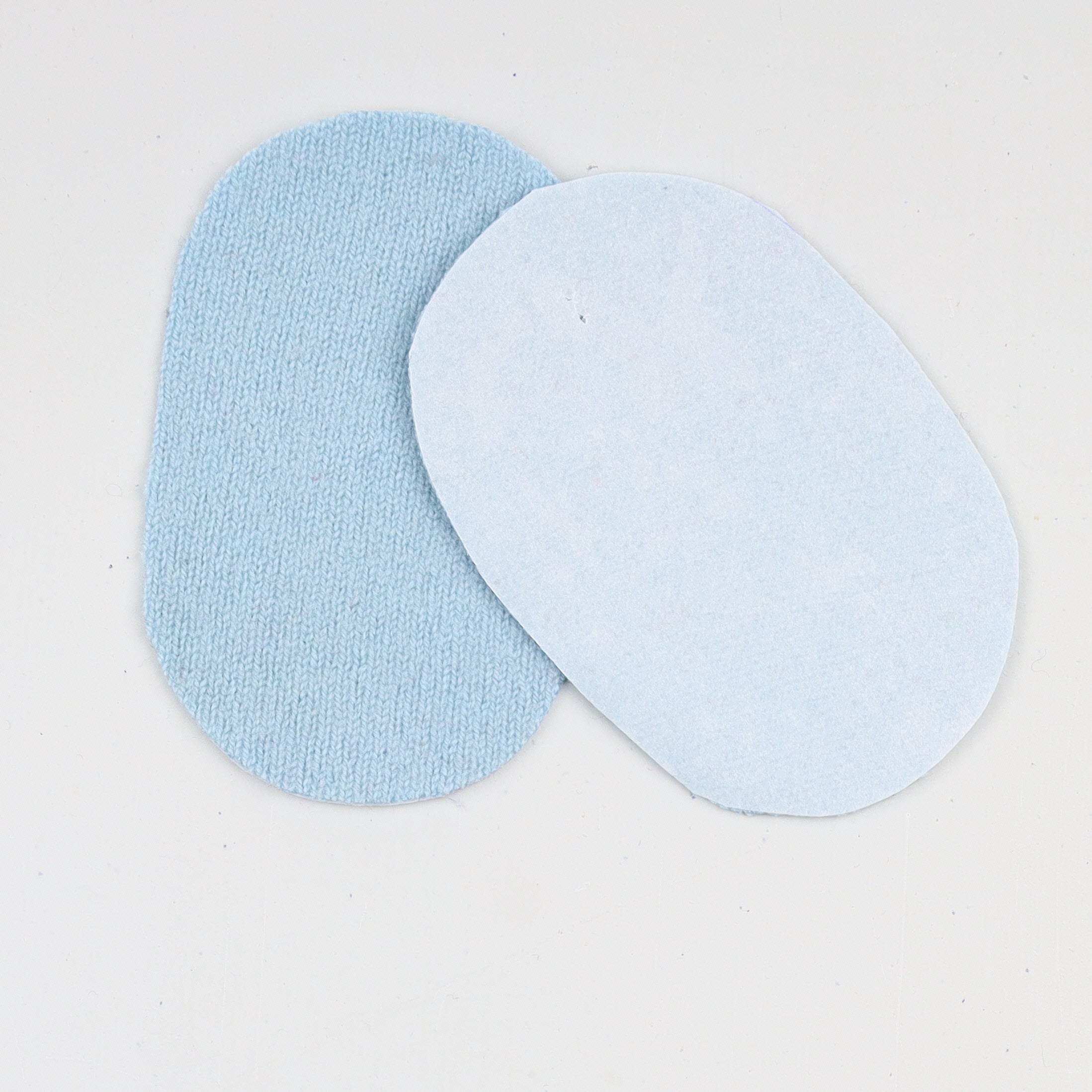 Large Baby Blue Elbow Patches - Machine Use