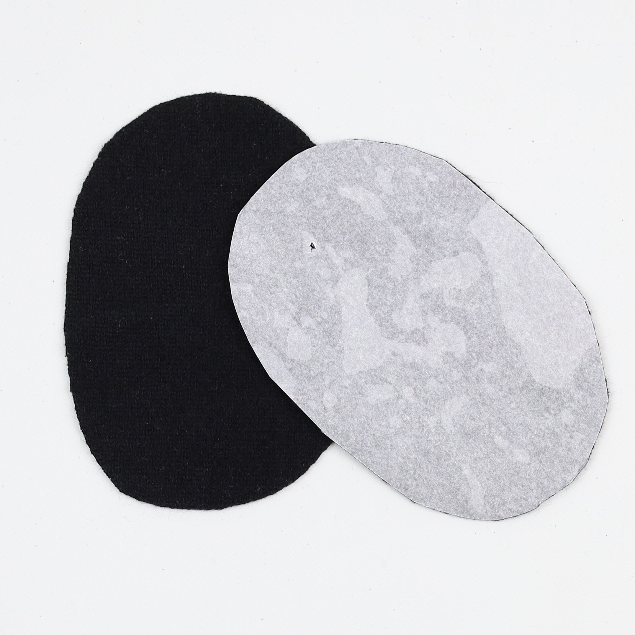 Small Black Elbow Patches - Machine Use