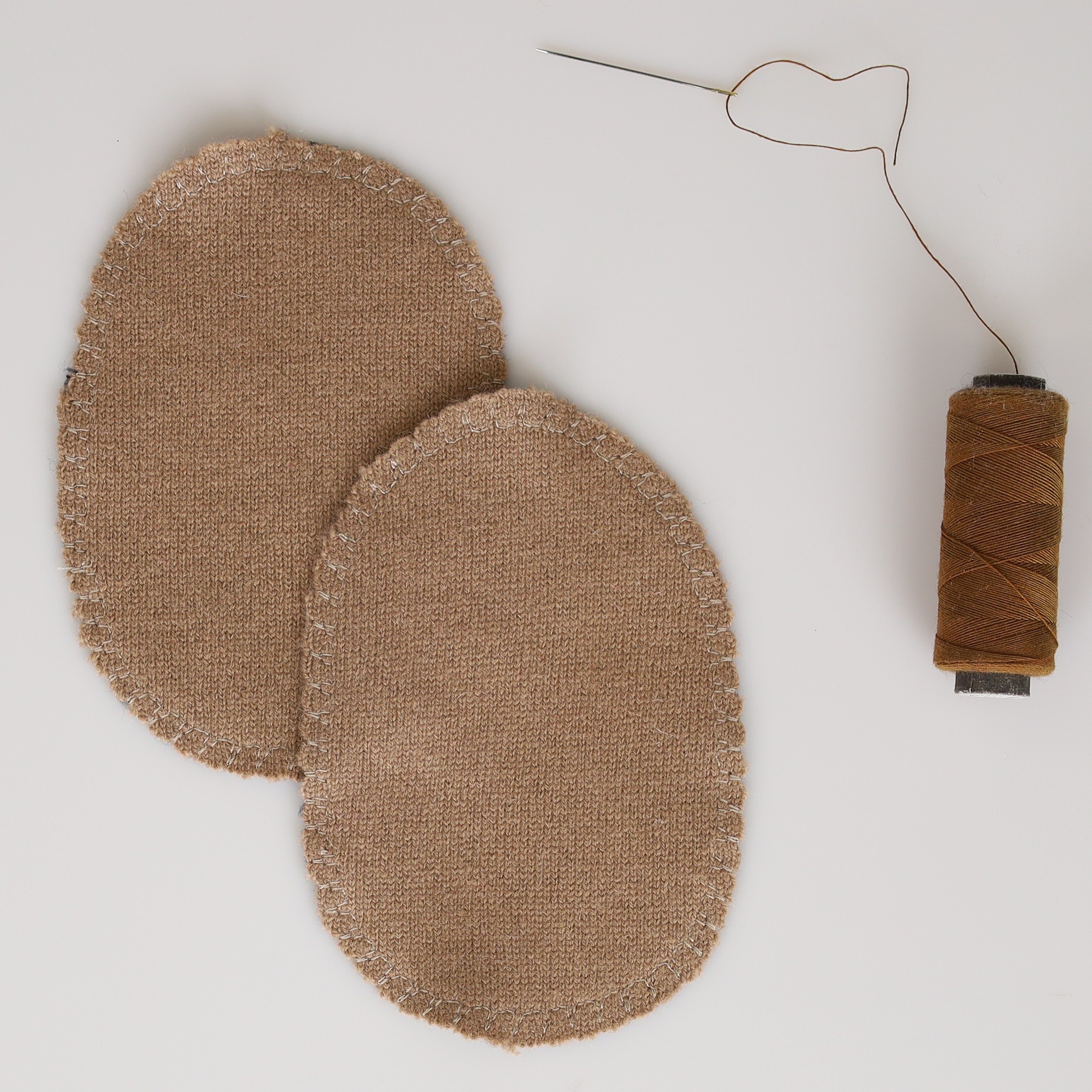 Large Butterscotch Brown Elbow Patches