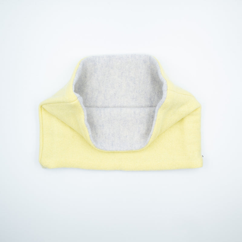 Chartreuse Green and Smoke Grey Neck Warmer