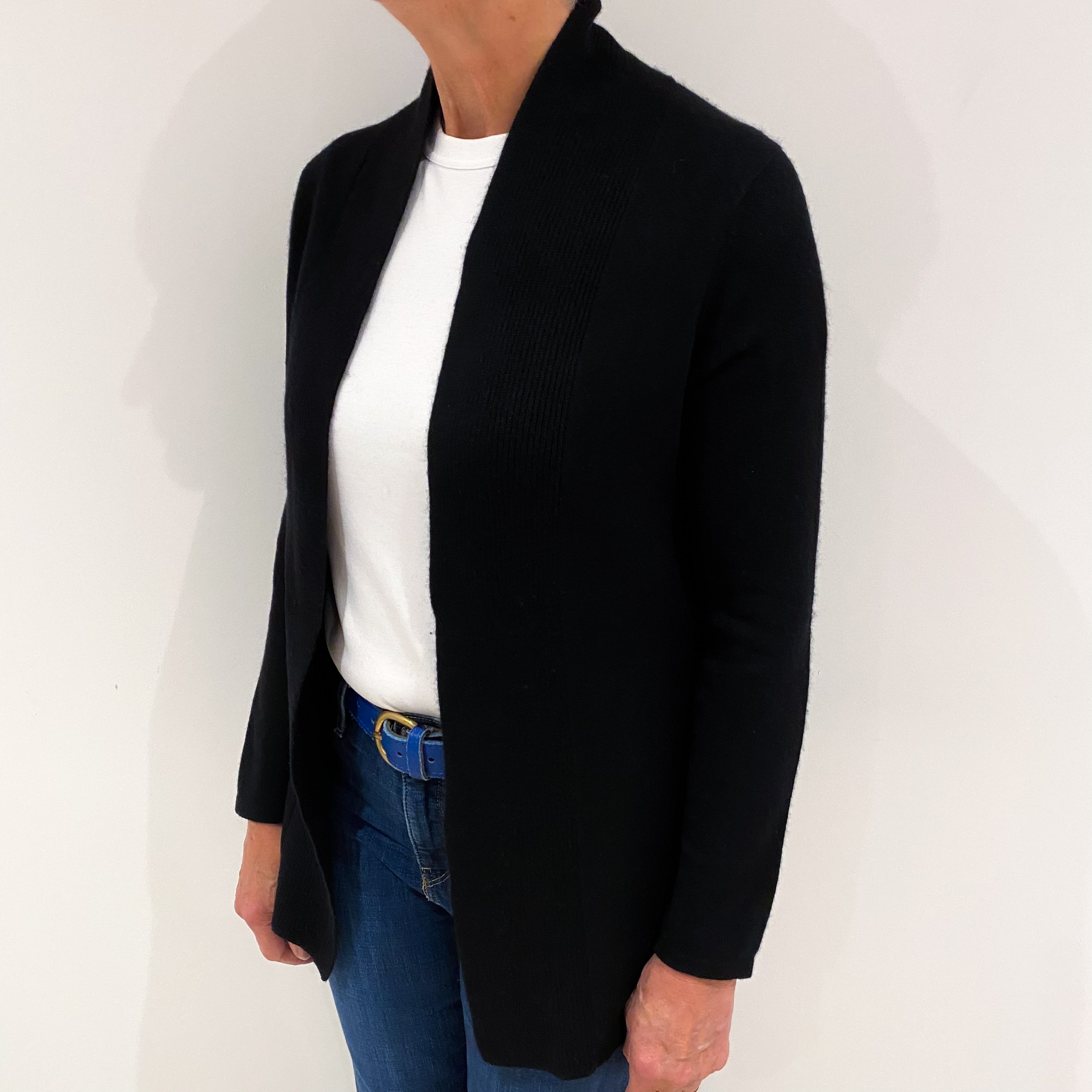 Black Cashmere Cardigan Medium