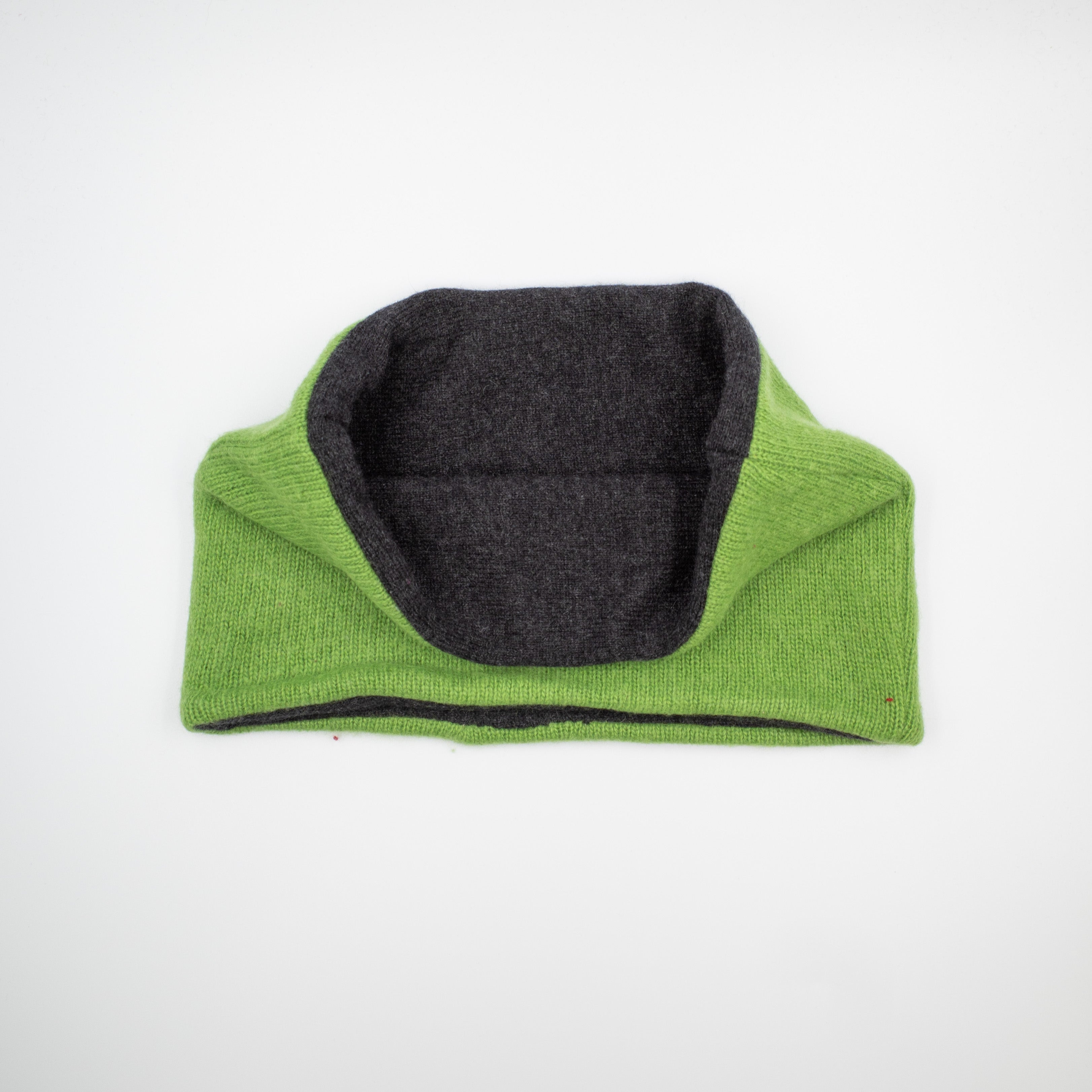 Men’s Pear Green and Charcoal Neck Warmer