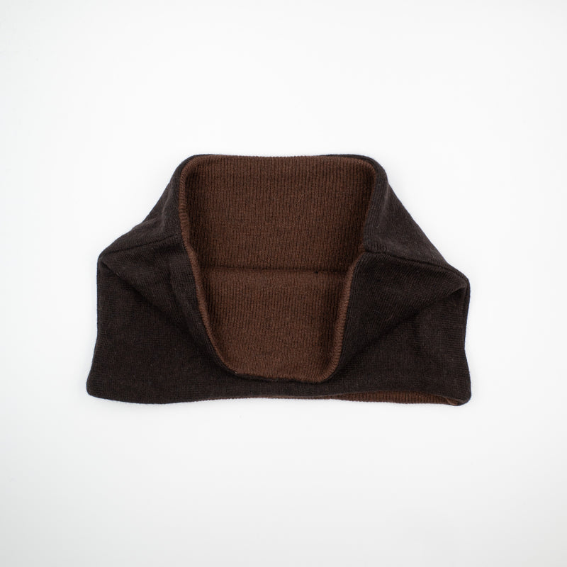 Peppercorn and Umber Brown Neck Warmer