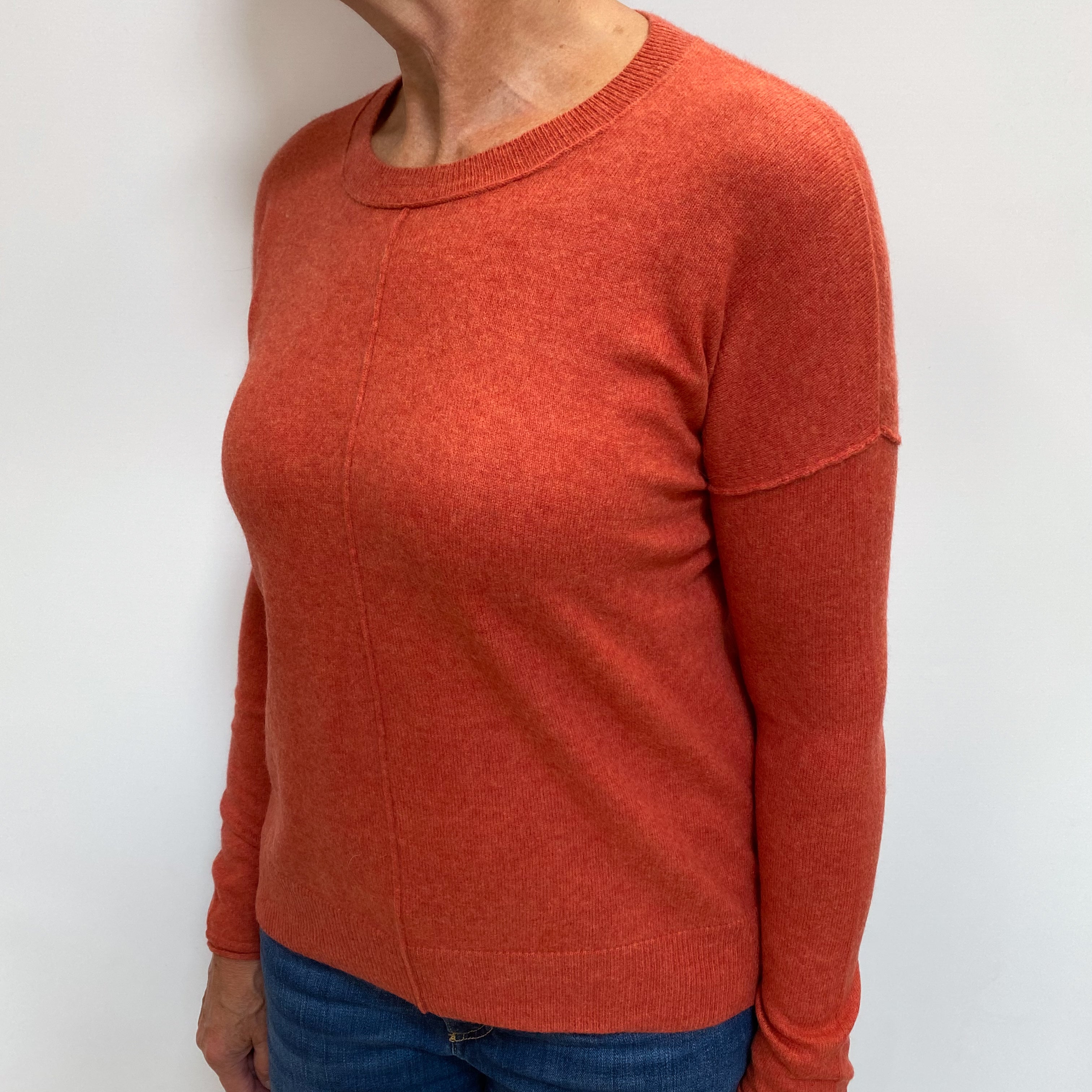 Orange Soda Cashmere Crew Neck Jumper Medium