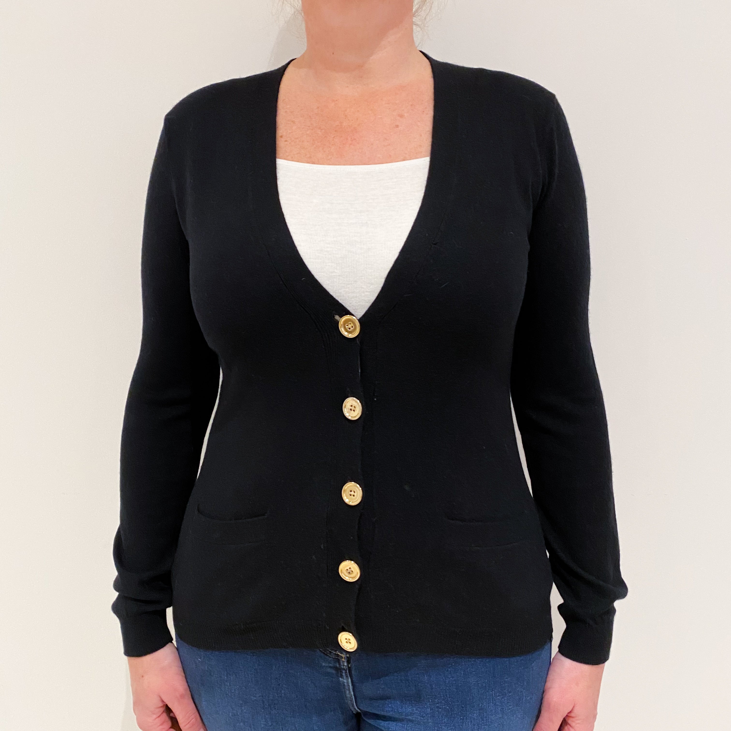 Black Ralph Lauren Cashmere Cardigan