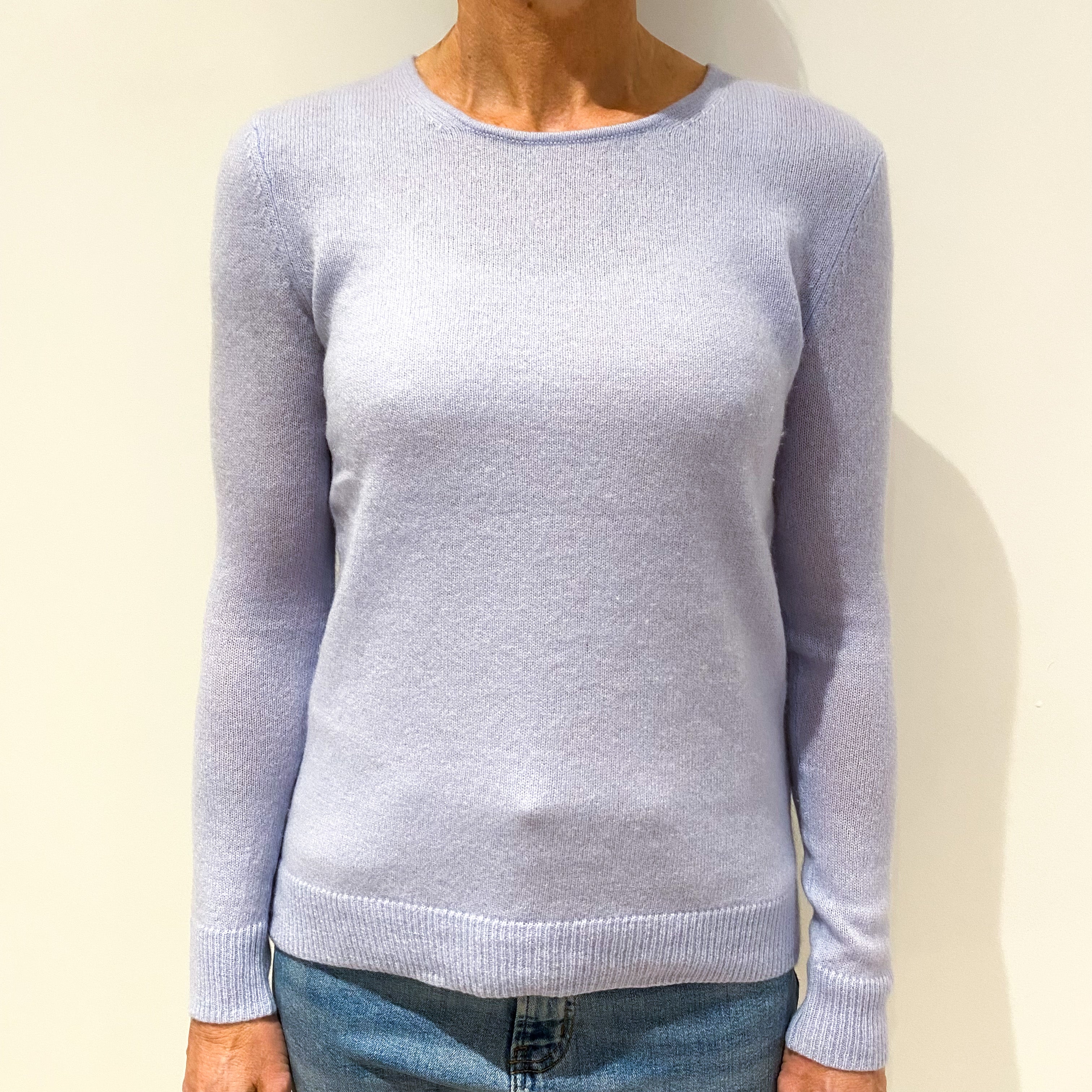 Sky Blue Cashmere Crew Neck Jumper Small