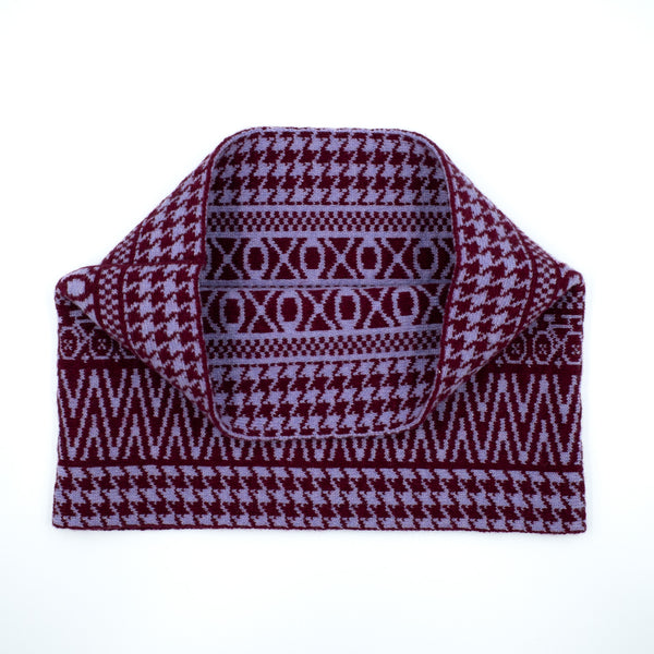 NFR Neck Warmer in Claret and Lilac