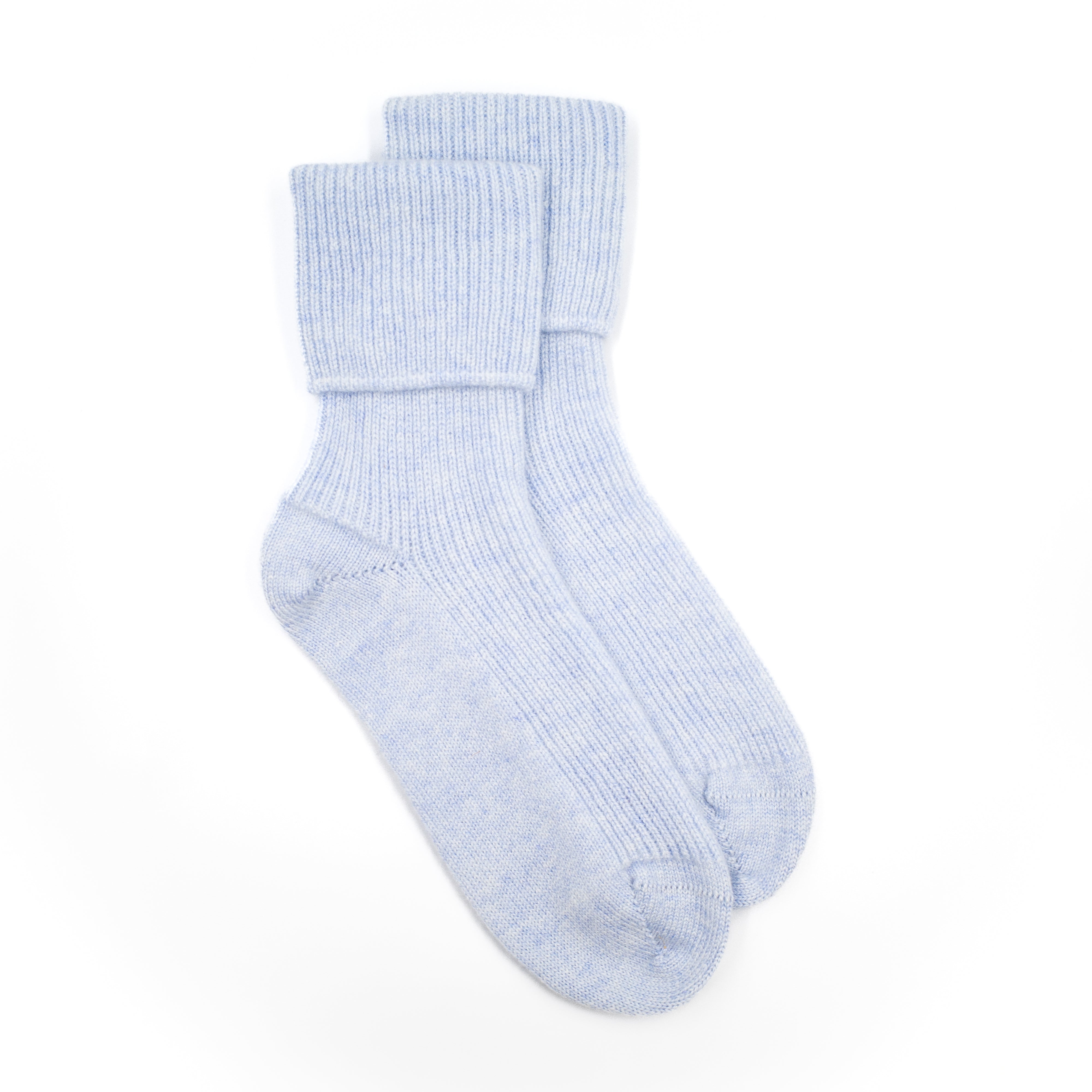 Baby Blue Ladies Cashmere Bed Socks