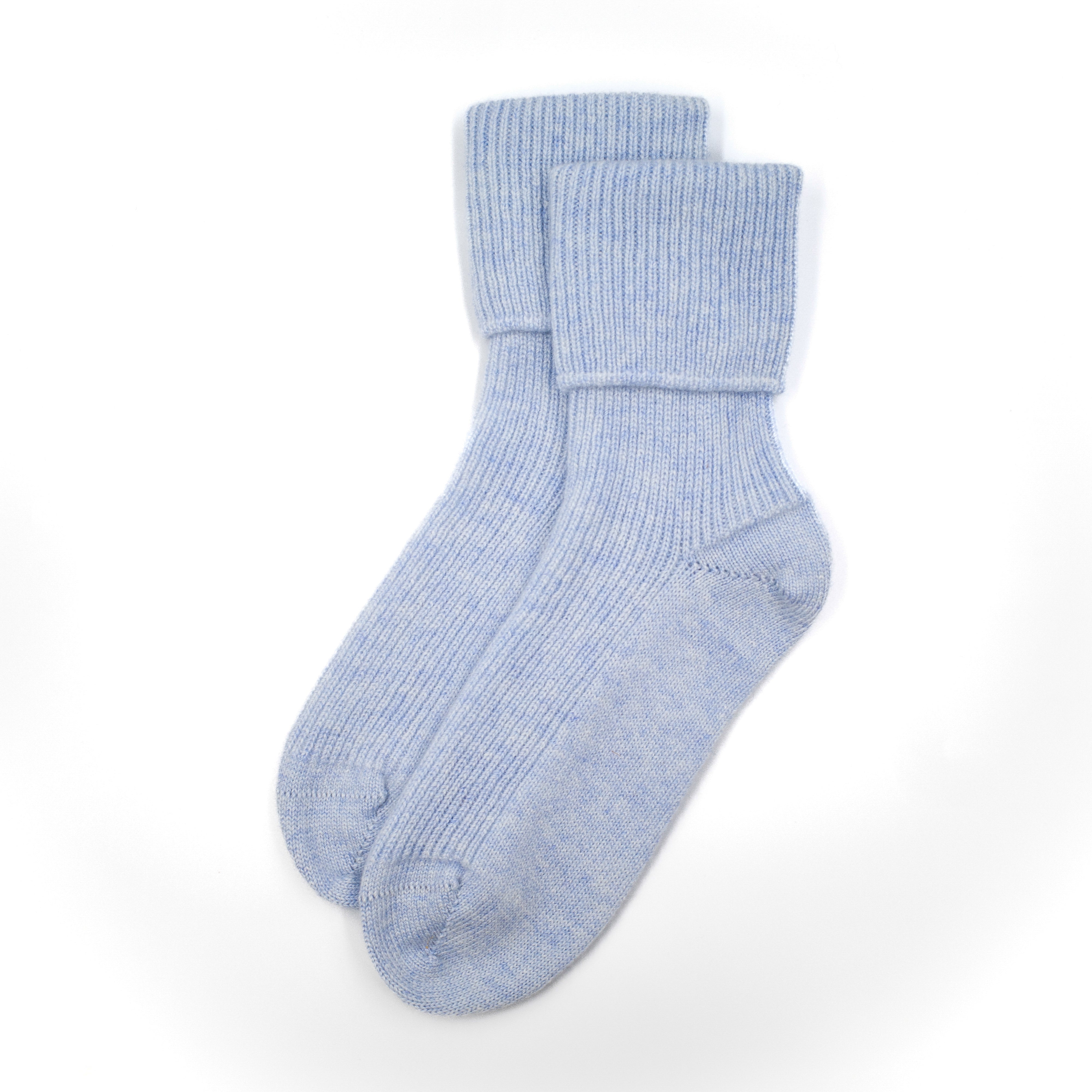 Brand New Scottish Baby Blue Ladies Cashmere Bed Socks