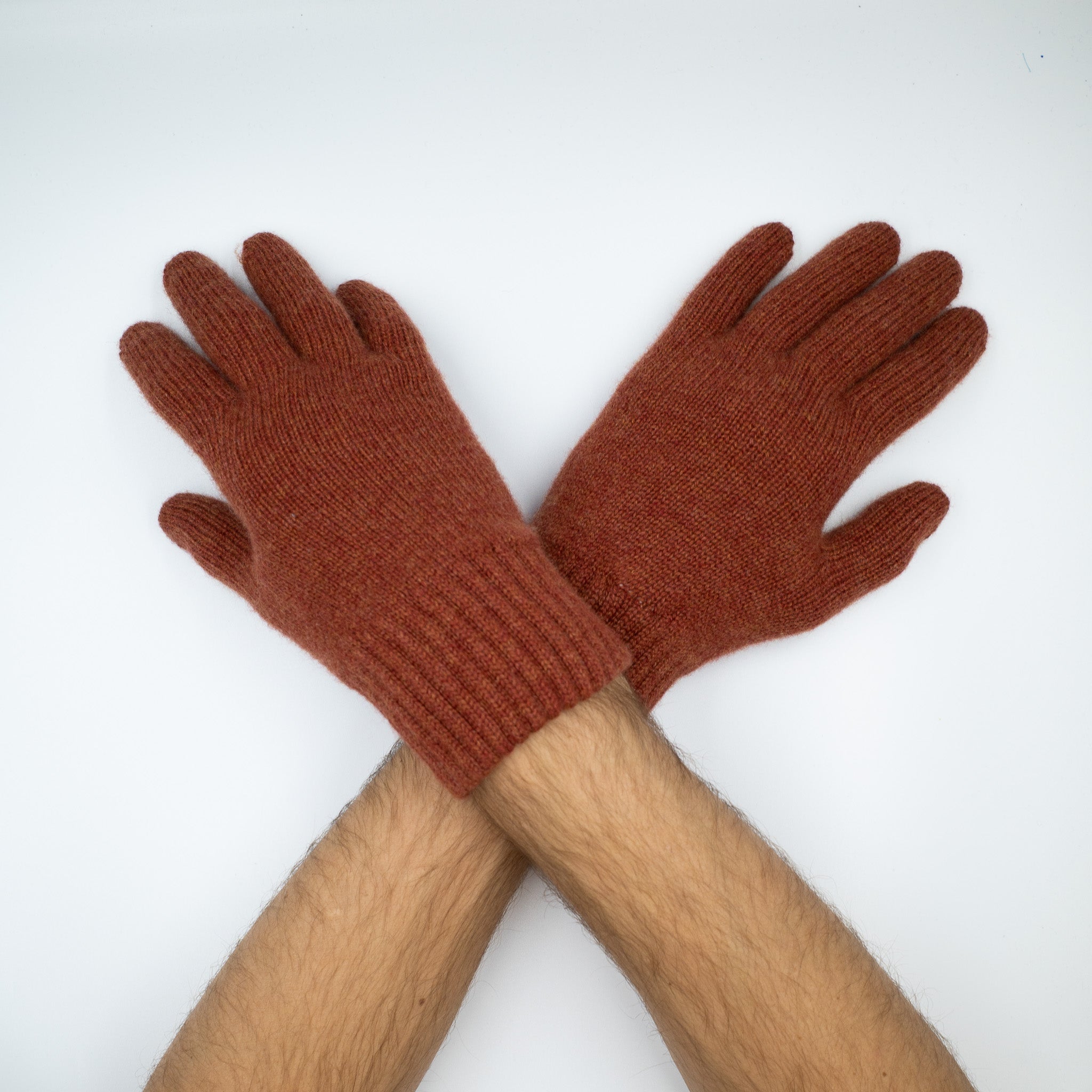 Men’s Brand New Scottish Rust Red Gloves