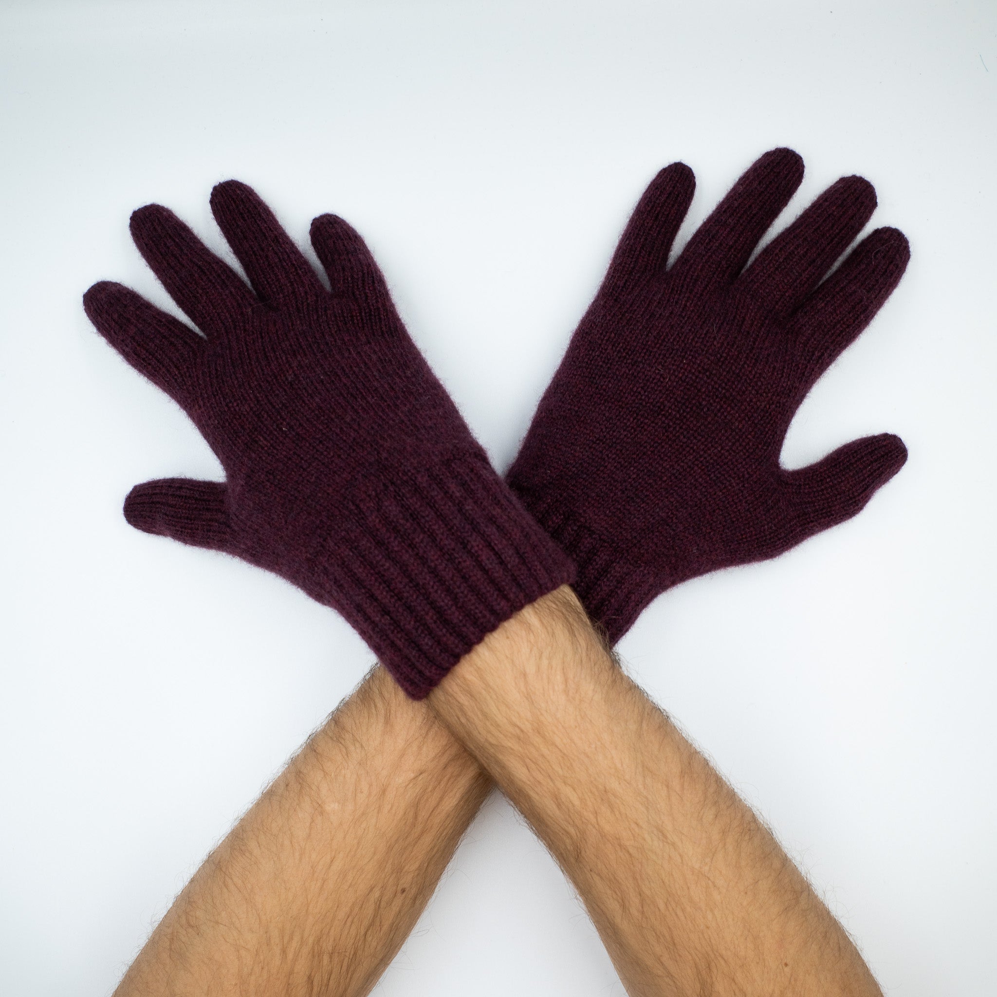 Men’s Brand New Scottish Mulberry Red Gloves