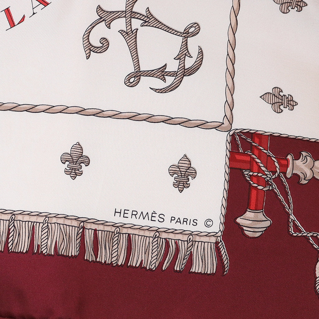 Brand New Boxed Hermès Vue Du Carosse De La Galère La Réale Silk Scarf