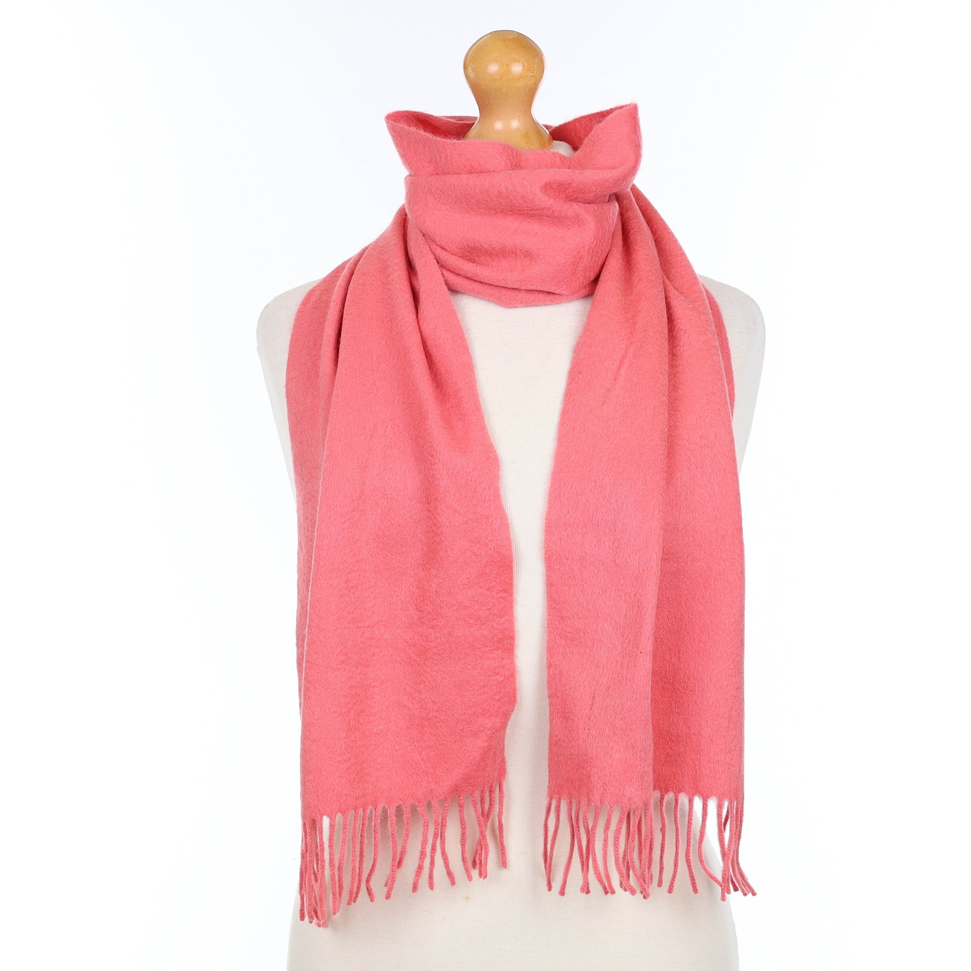 Scottish Candy Pink Cashmere Woven Scarf