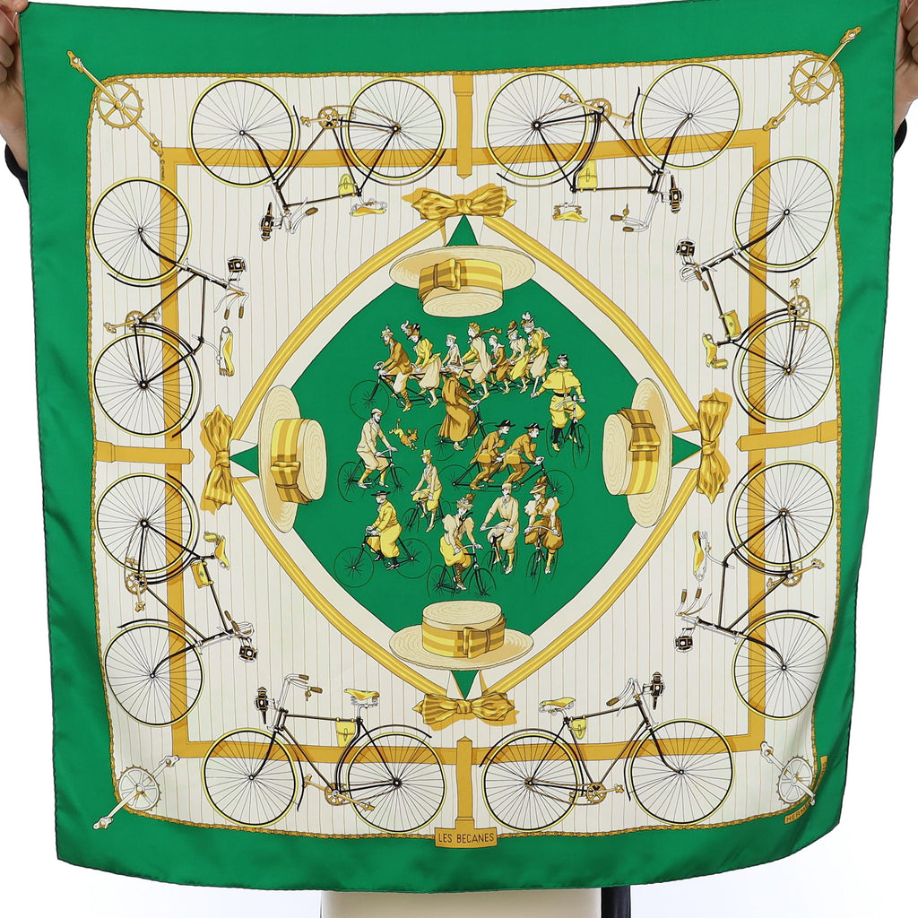Hermès Les Becanes Silk Scarf